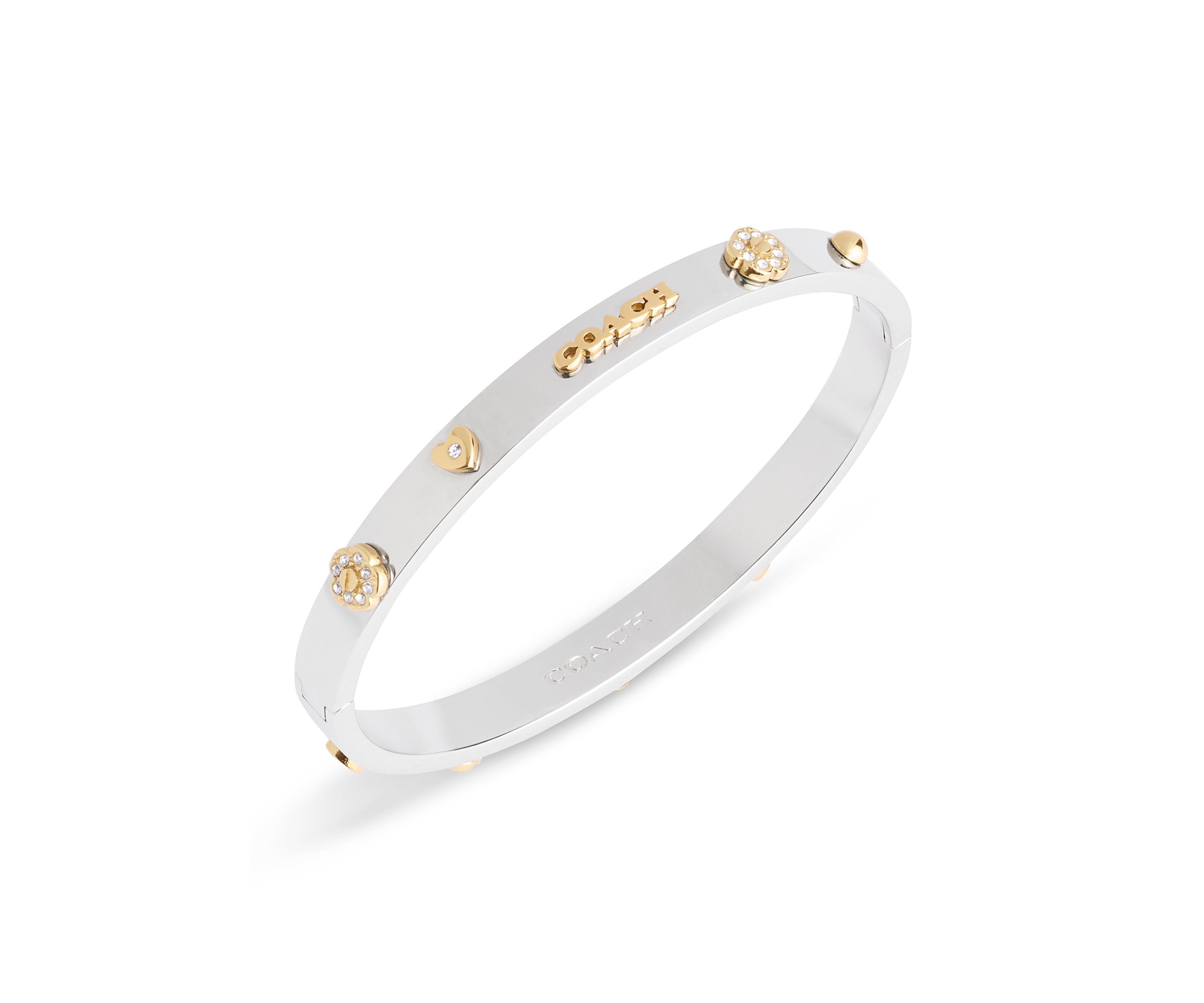 Signature Mixed Motif Bangle Bracelet
