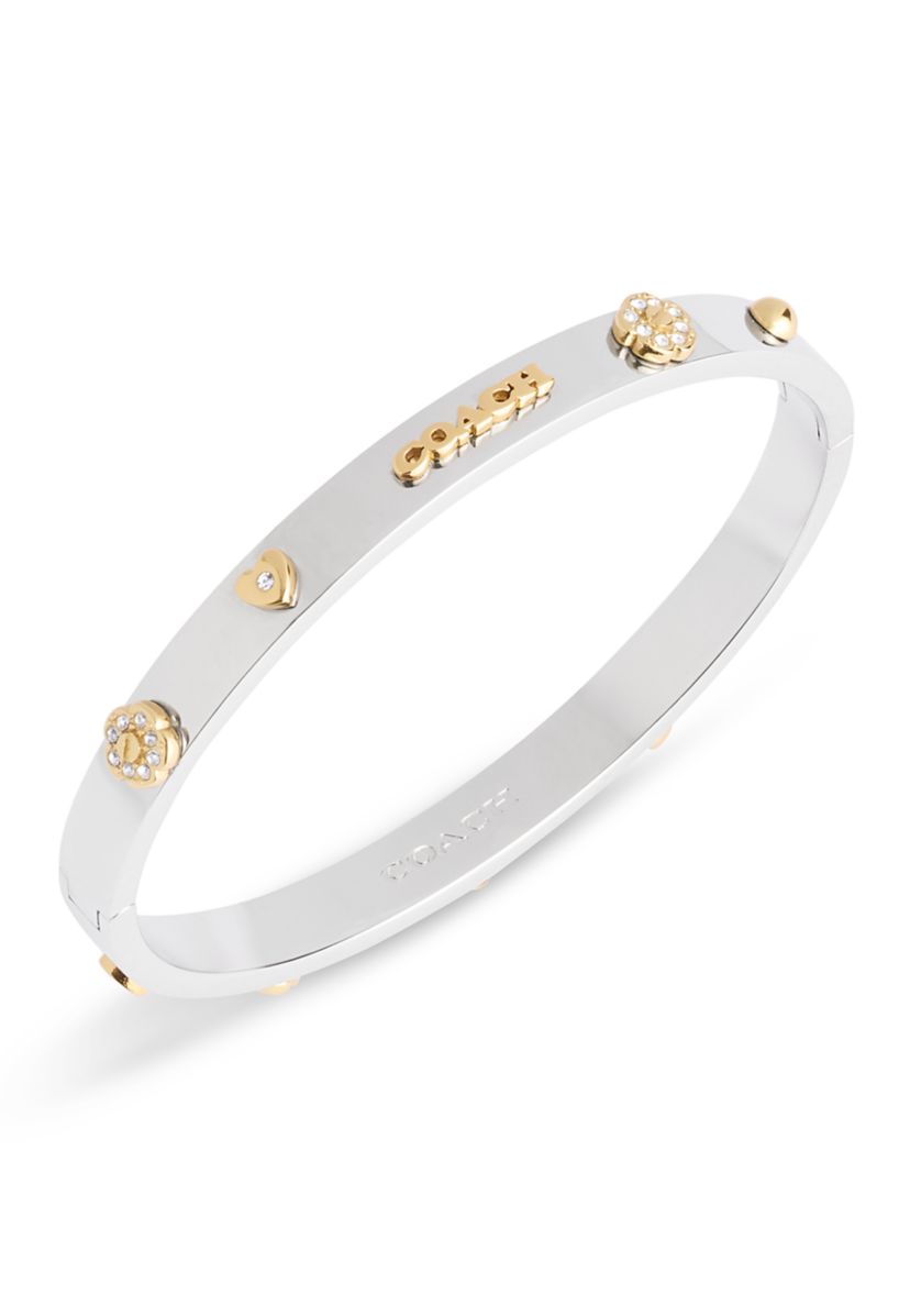 Signature Mixed Motif Bangle Bracelet
