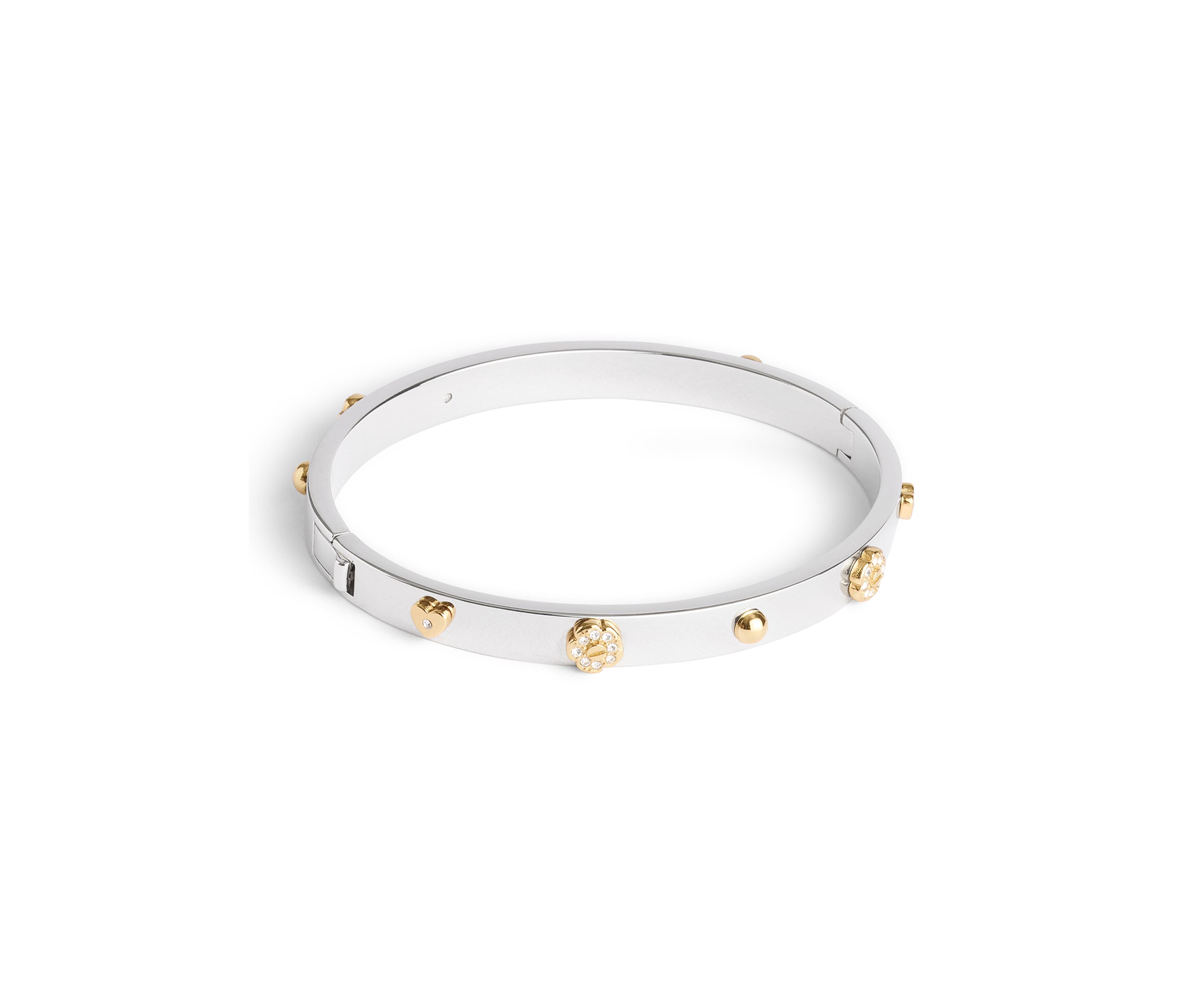 Signature Mixed Motif Bangle Bracelet