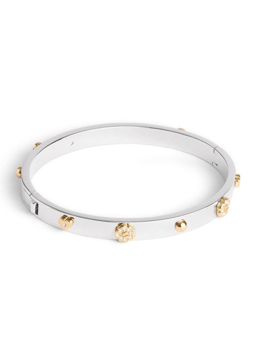 Signature Mixed Motif Bangle Bracelet