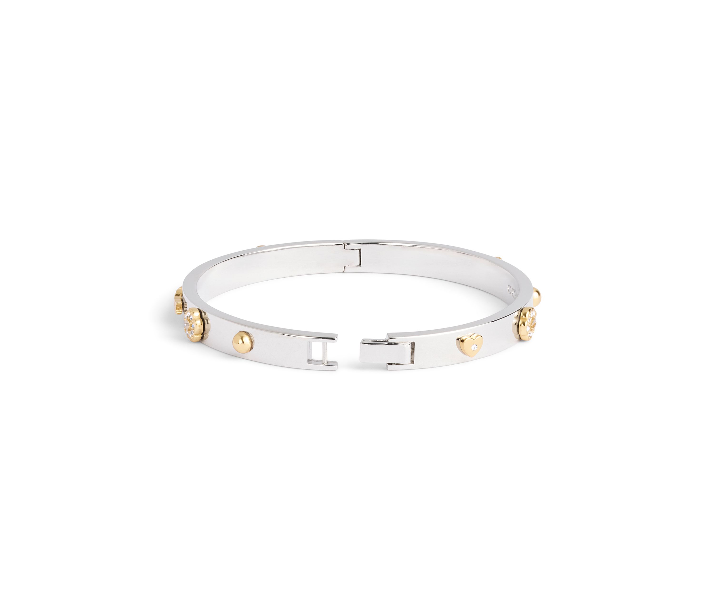 Signature Mixed Motif Bangle Bracelet