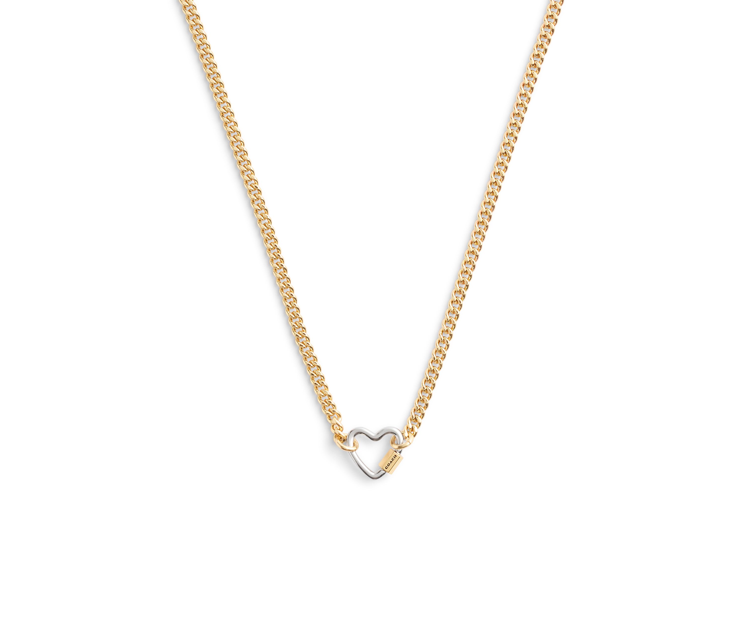 Signature Carabiner Heart Pendant Necklace