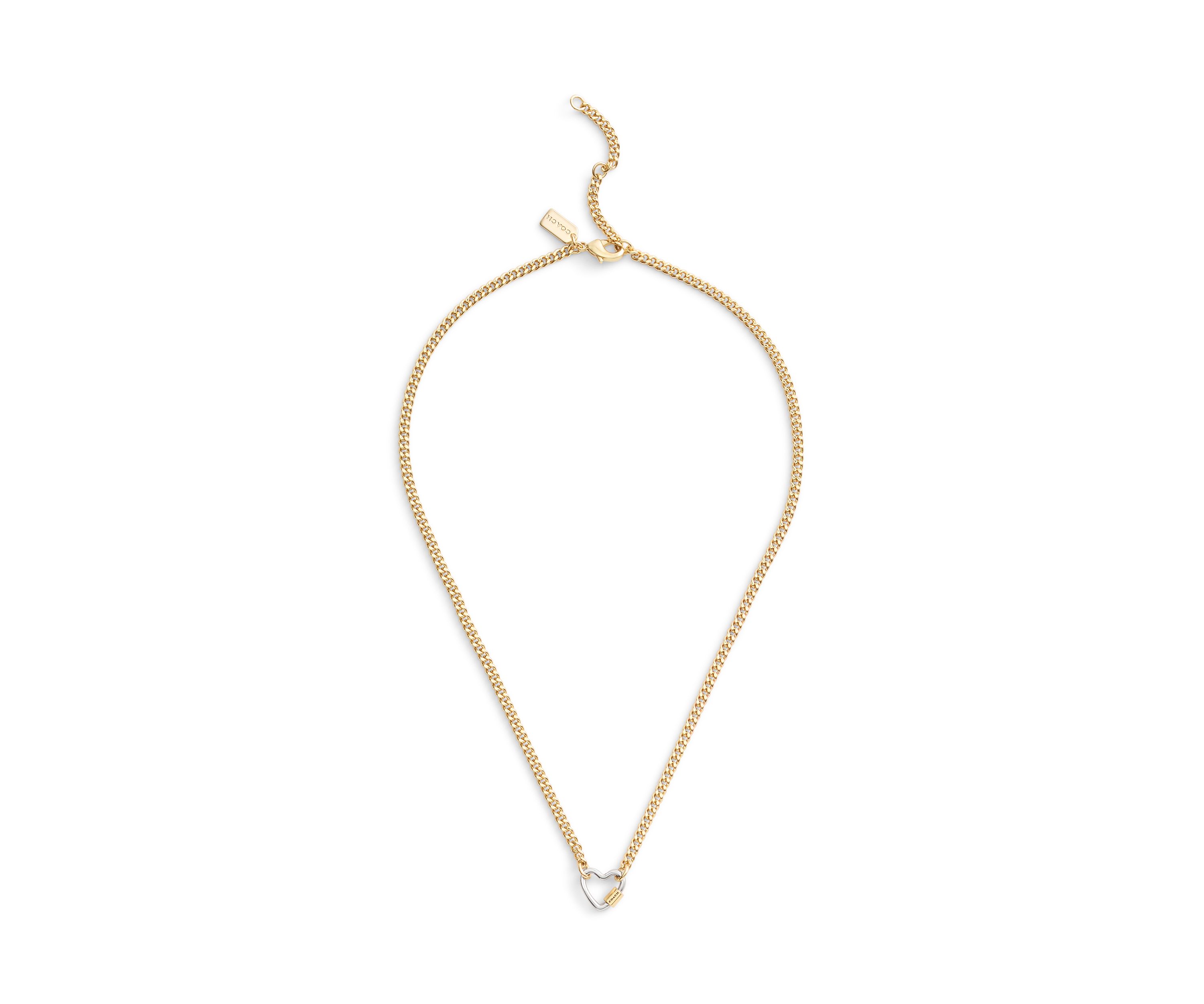 Signature Carabiner Heart Pendant Necklace