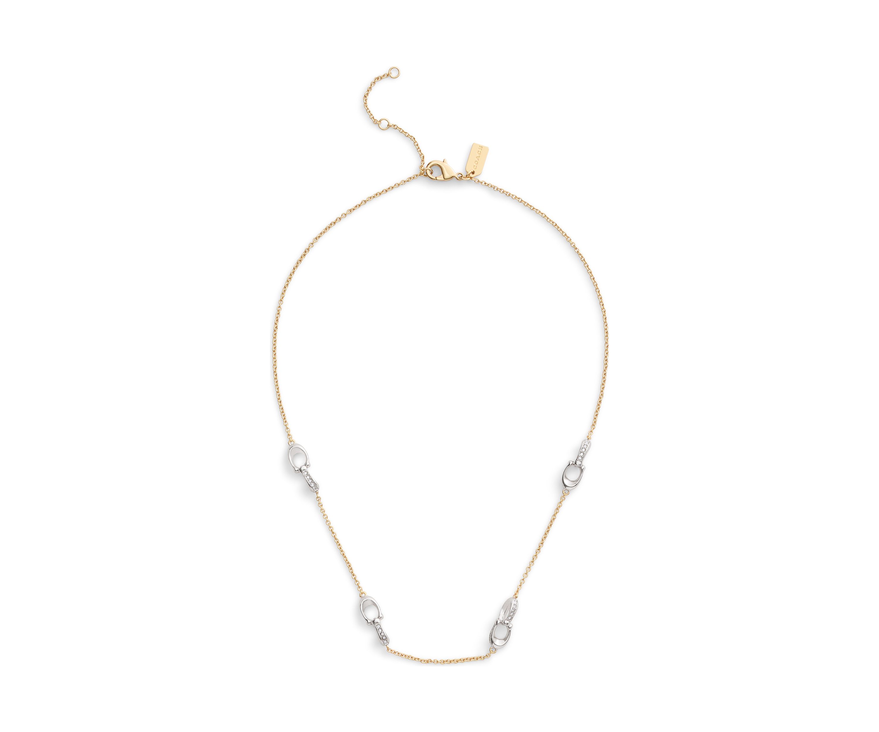 Signature Pavé C Strand Necklace
