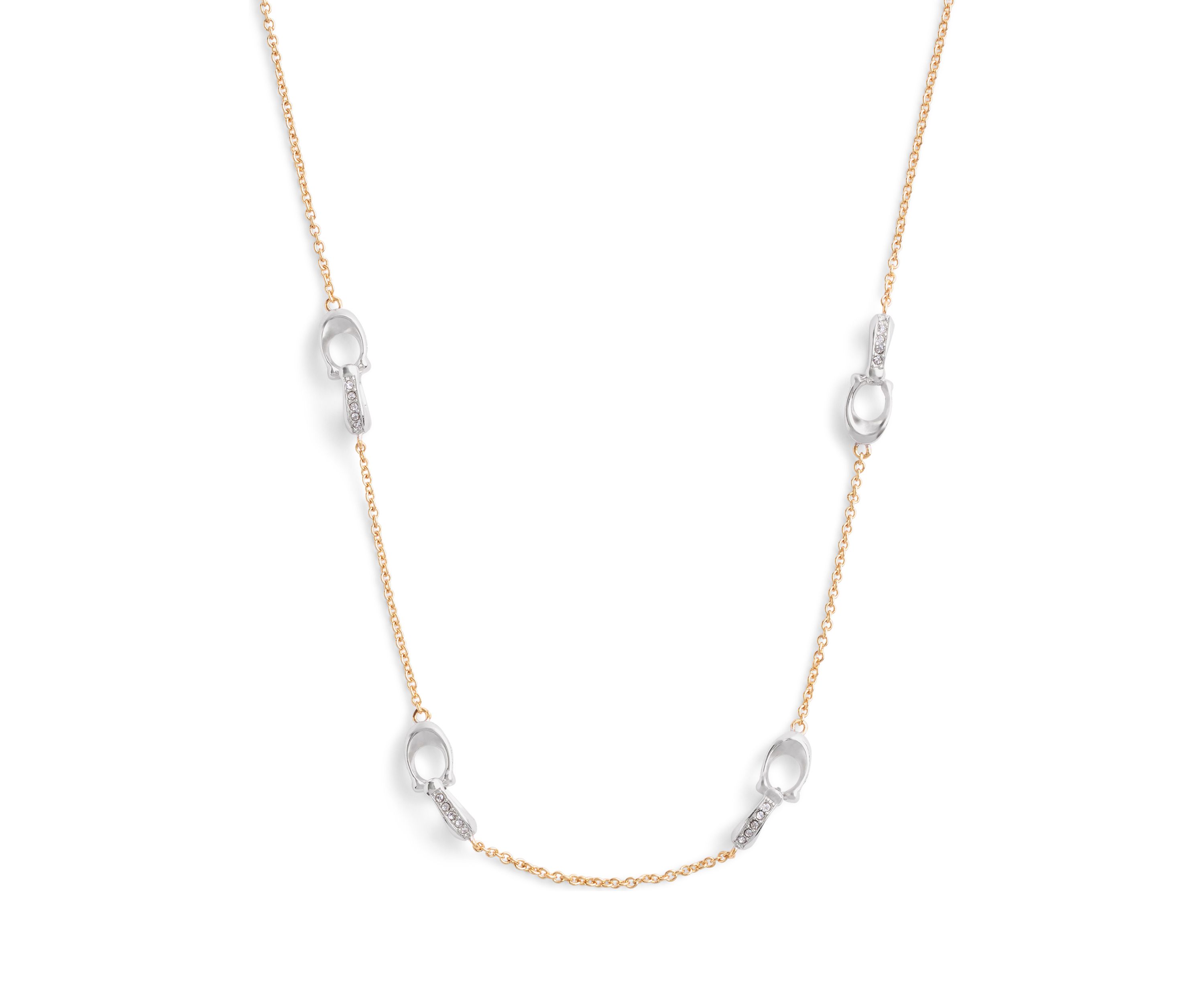 Signature Pavé C Strand Necklace