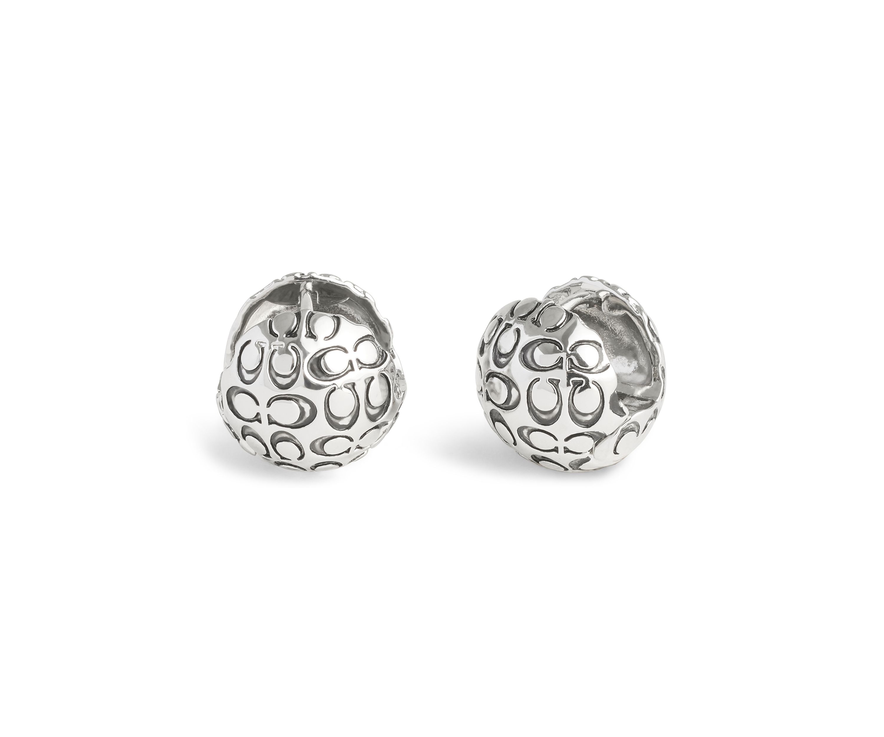 Signature Quilted Orb Huggie Earrings