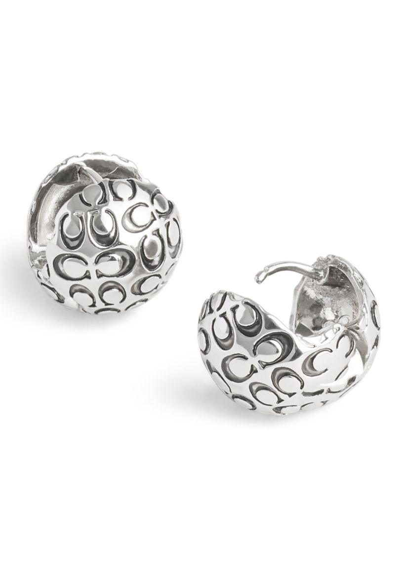 Signature Quilted Orb Huggie Earrings