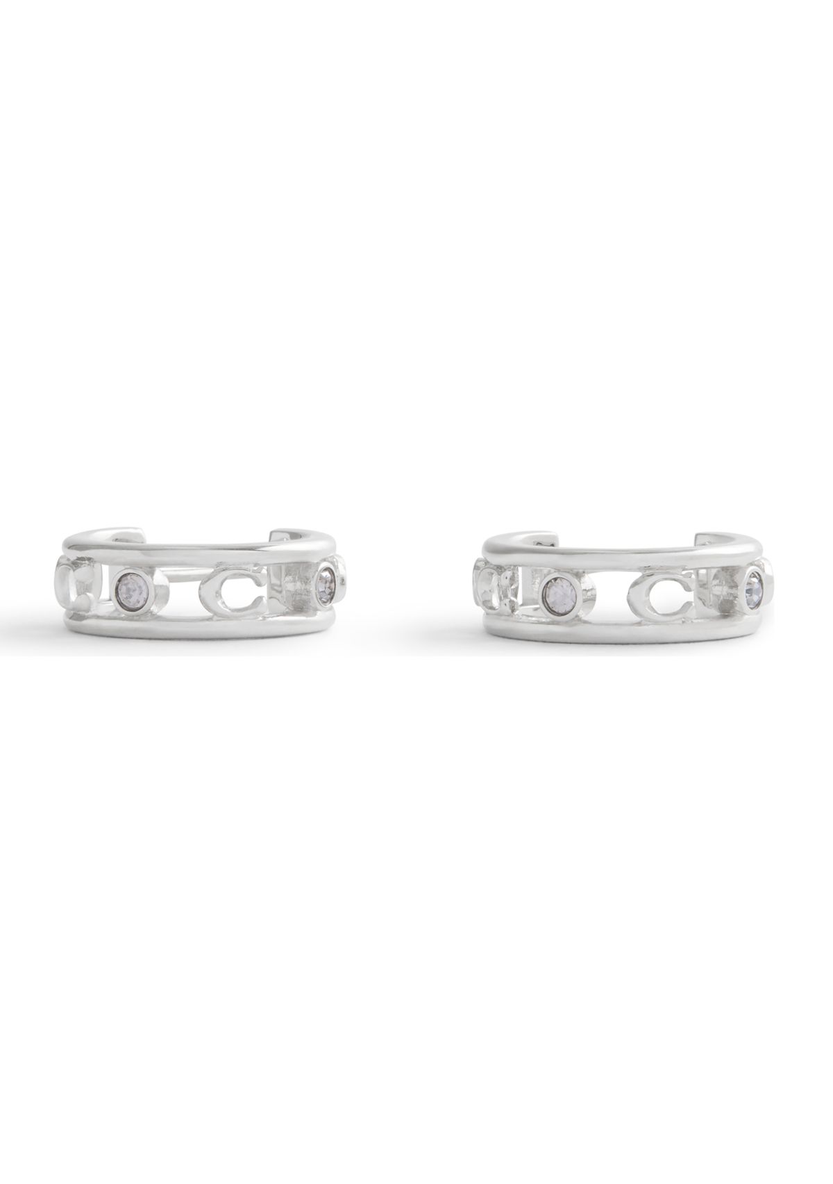 Signature C Open Hoop Earrings 