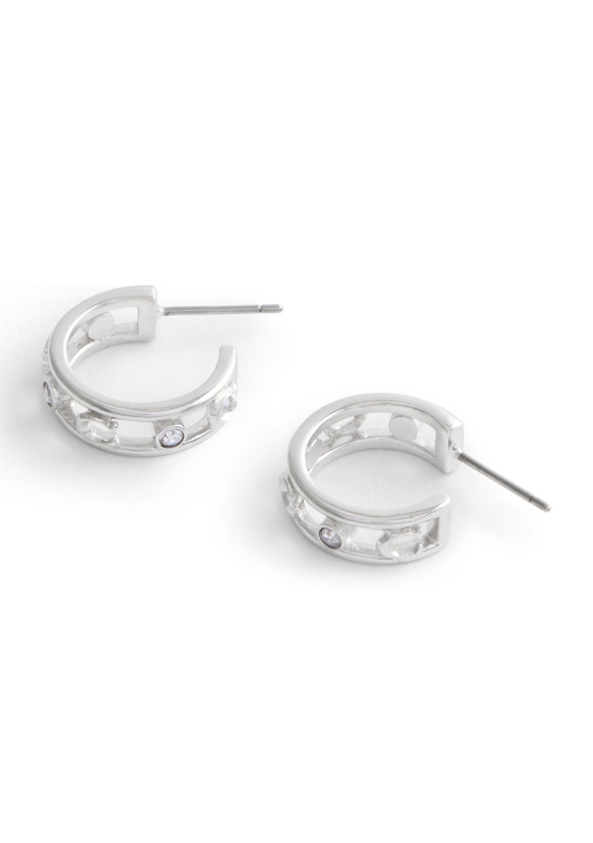 Signature C Open Hoop Earrings 
