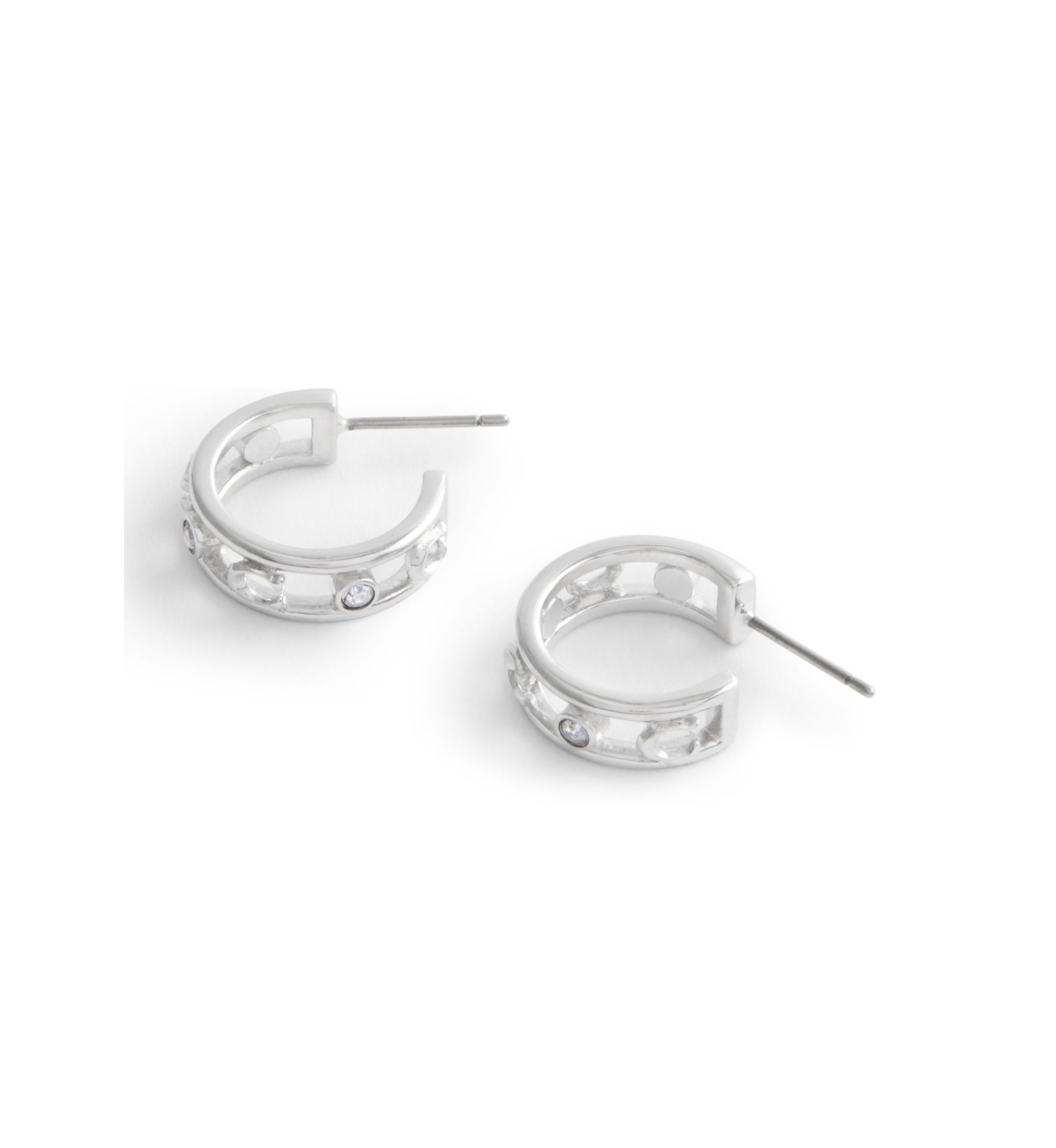 Signature C Open Hoop Earrings 