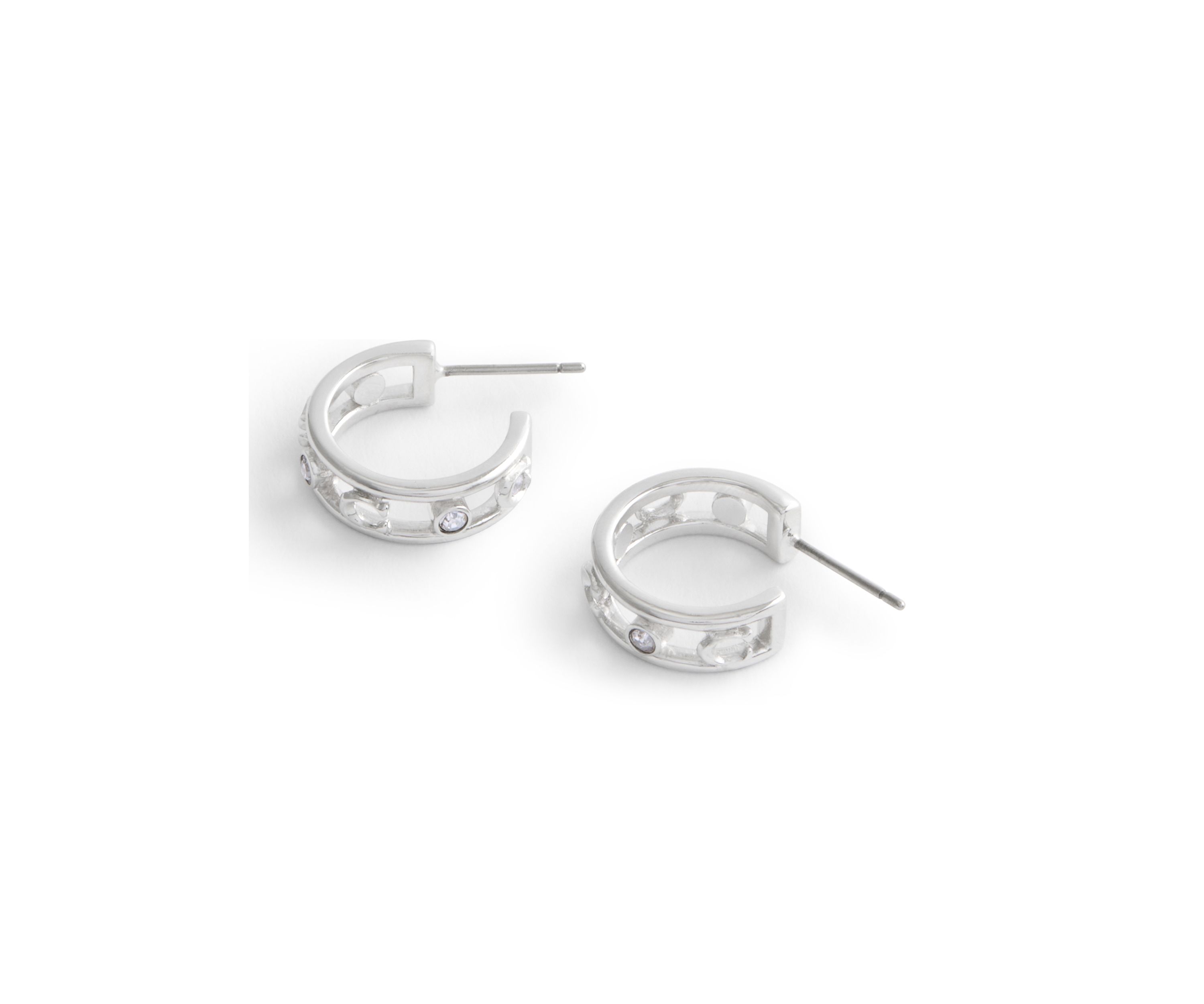 Signature C Open Hoop Earrings 