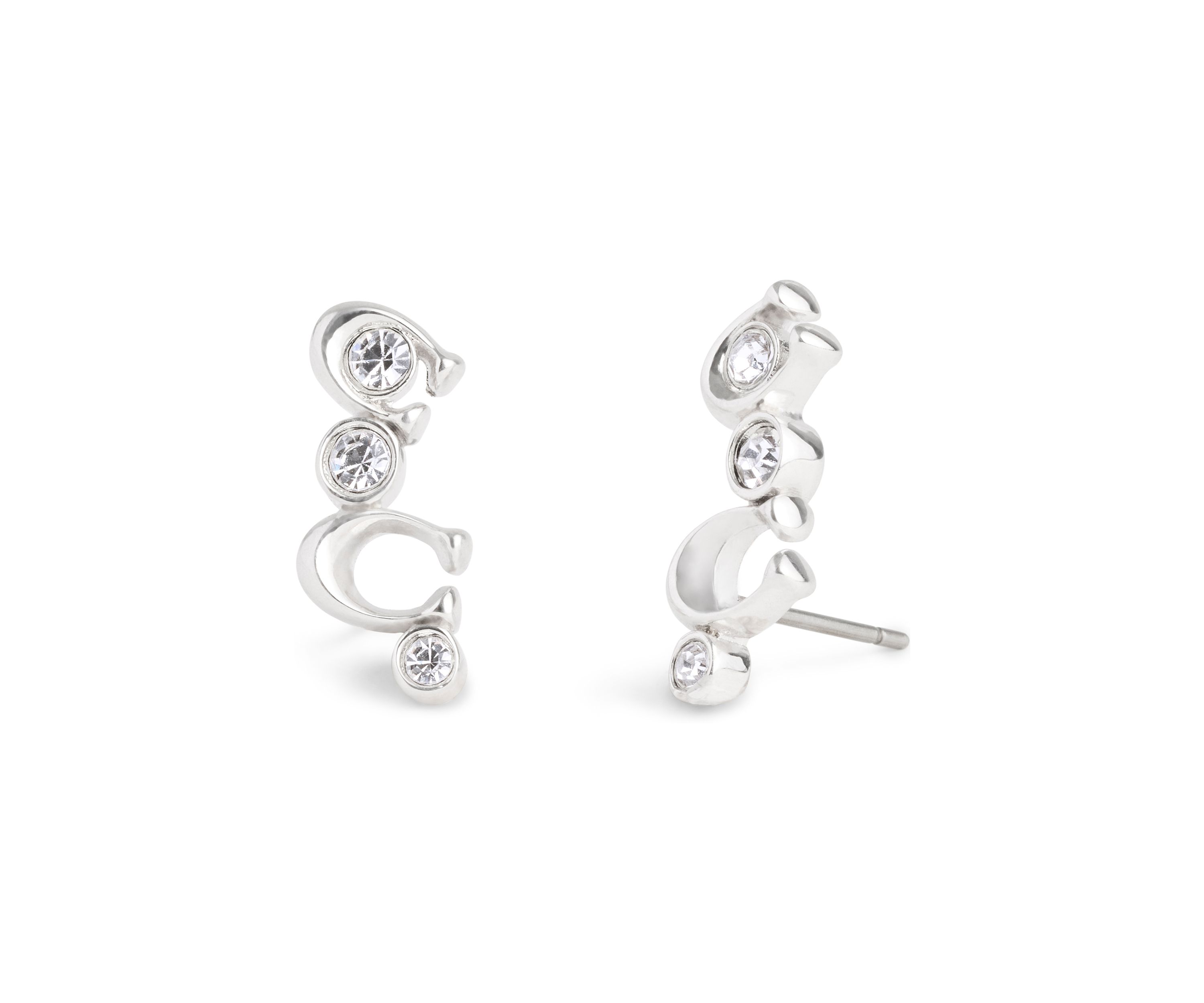 Signature C Stone Crawler Earrings