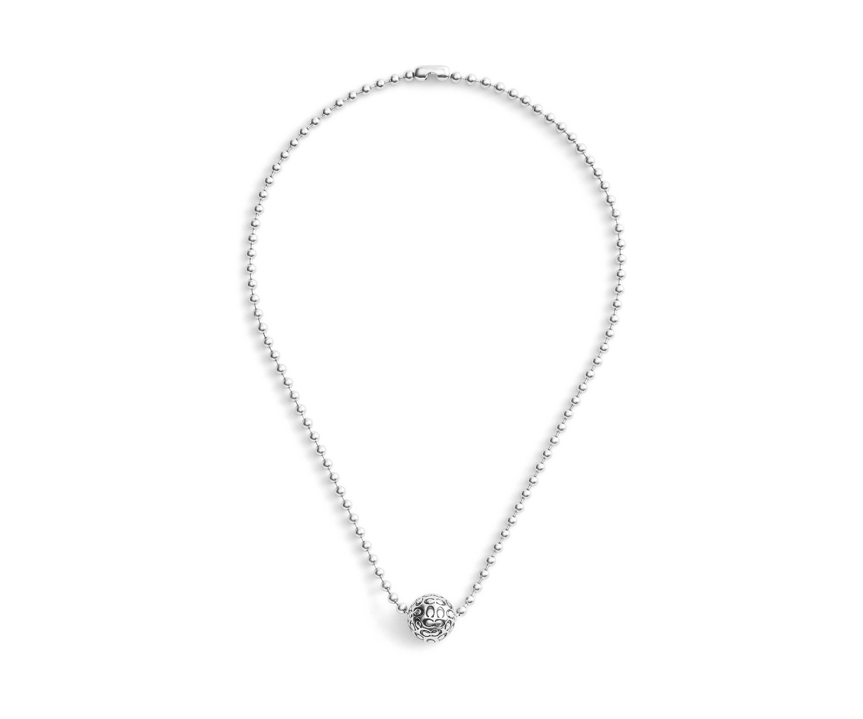 Signature Quilted Orb Pendant Necklace