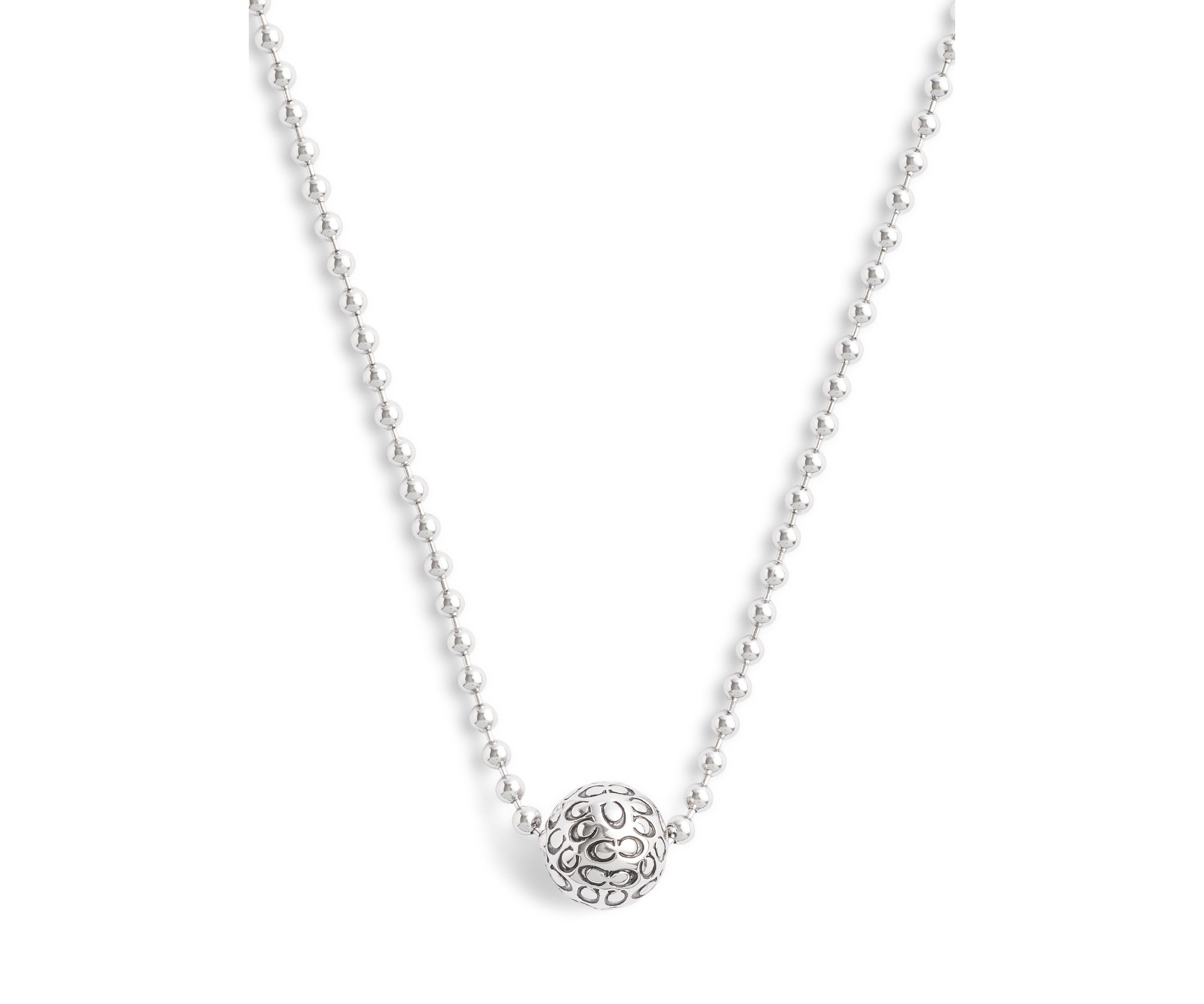 Signature Quilted Orb Pendant Necklace