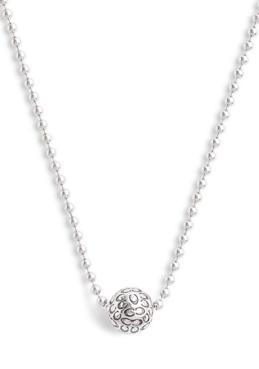 Signature Quilted Orb Pendant Necklace