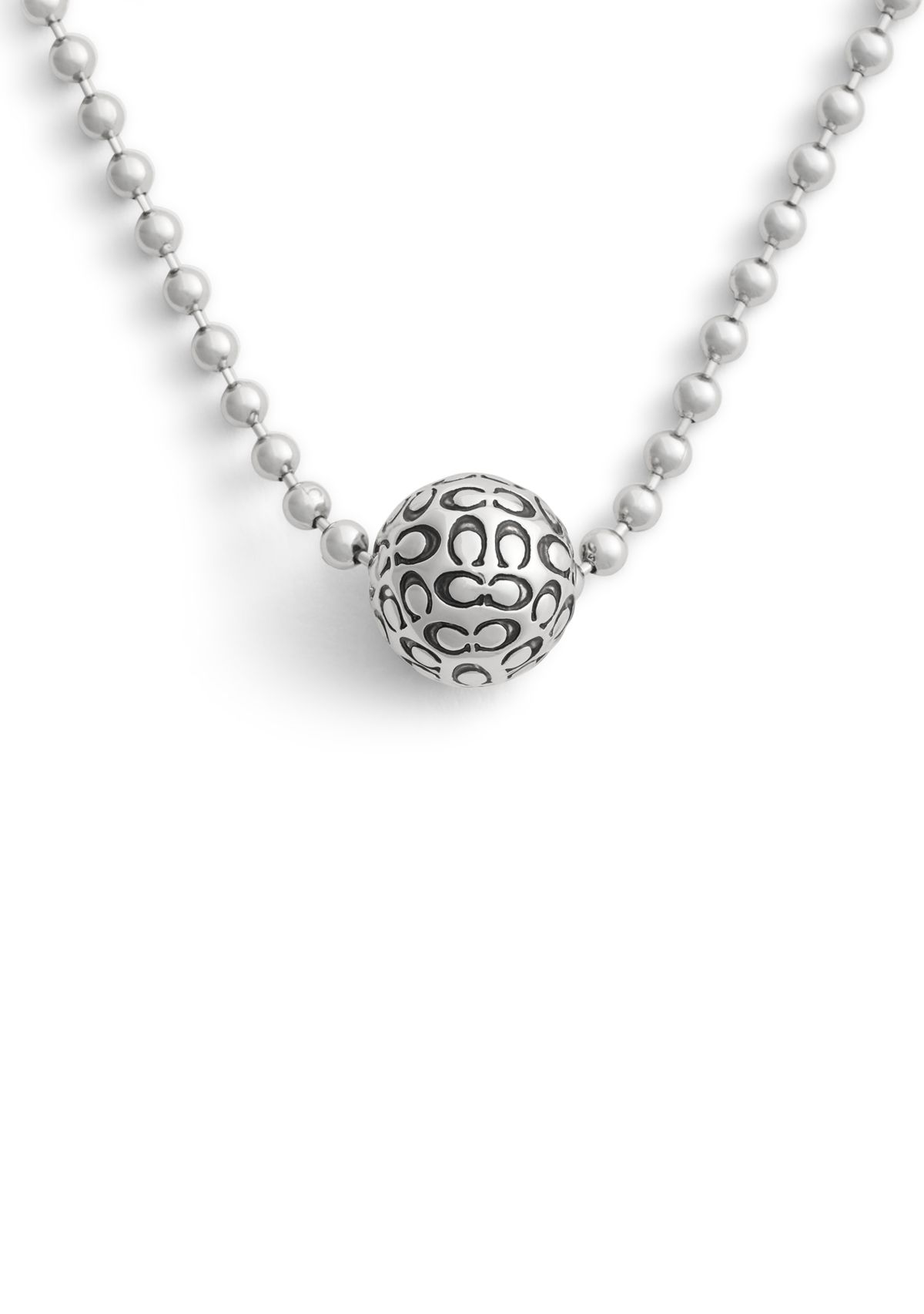 Signature Quilted Orb Pendant Necklace