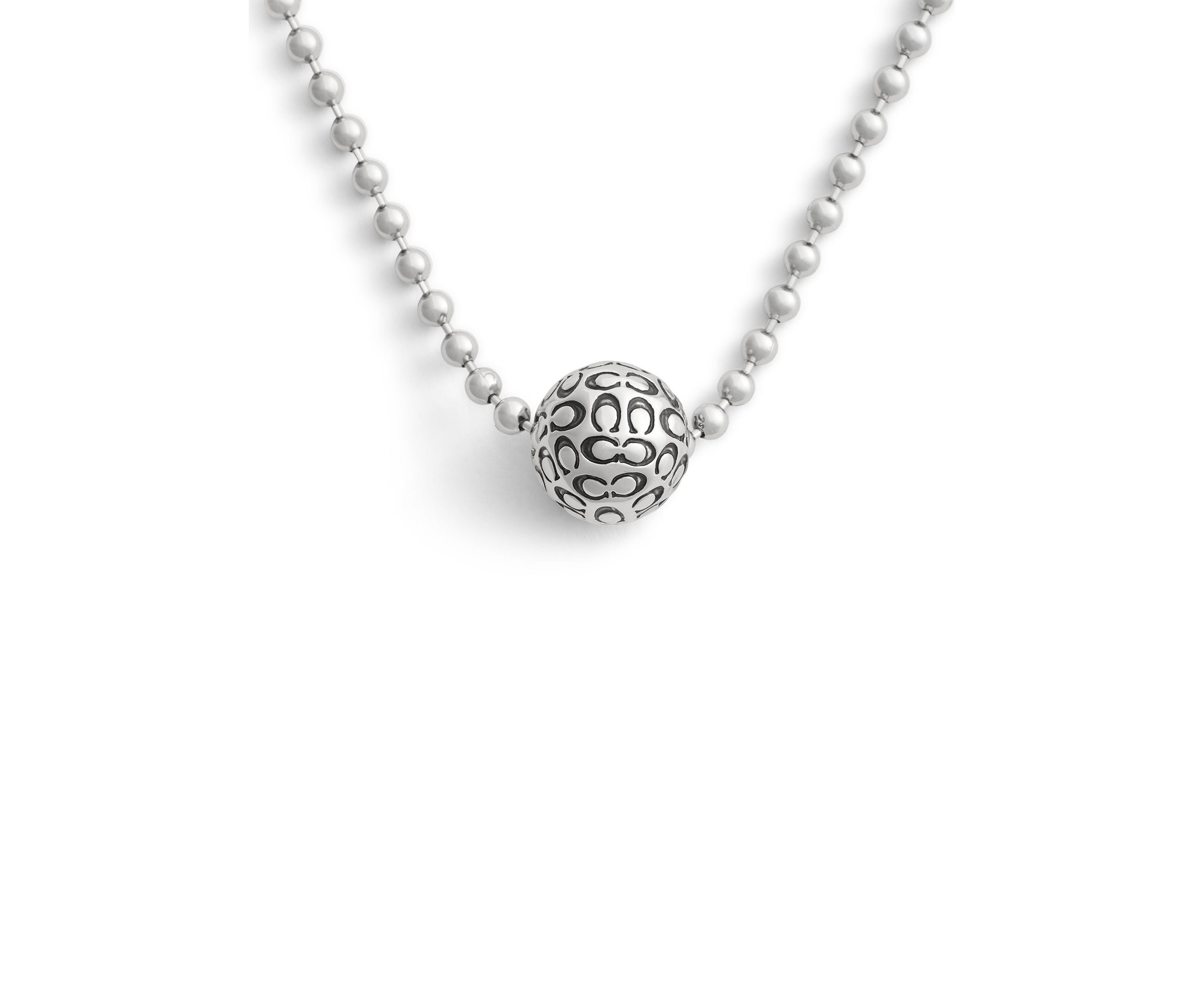 Signature Quilted Orb Pendant Necklace