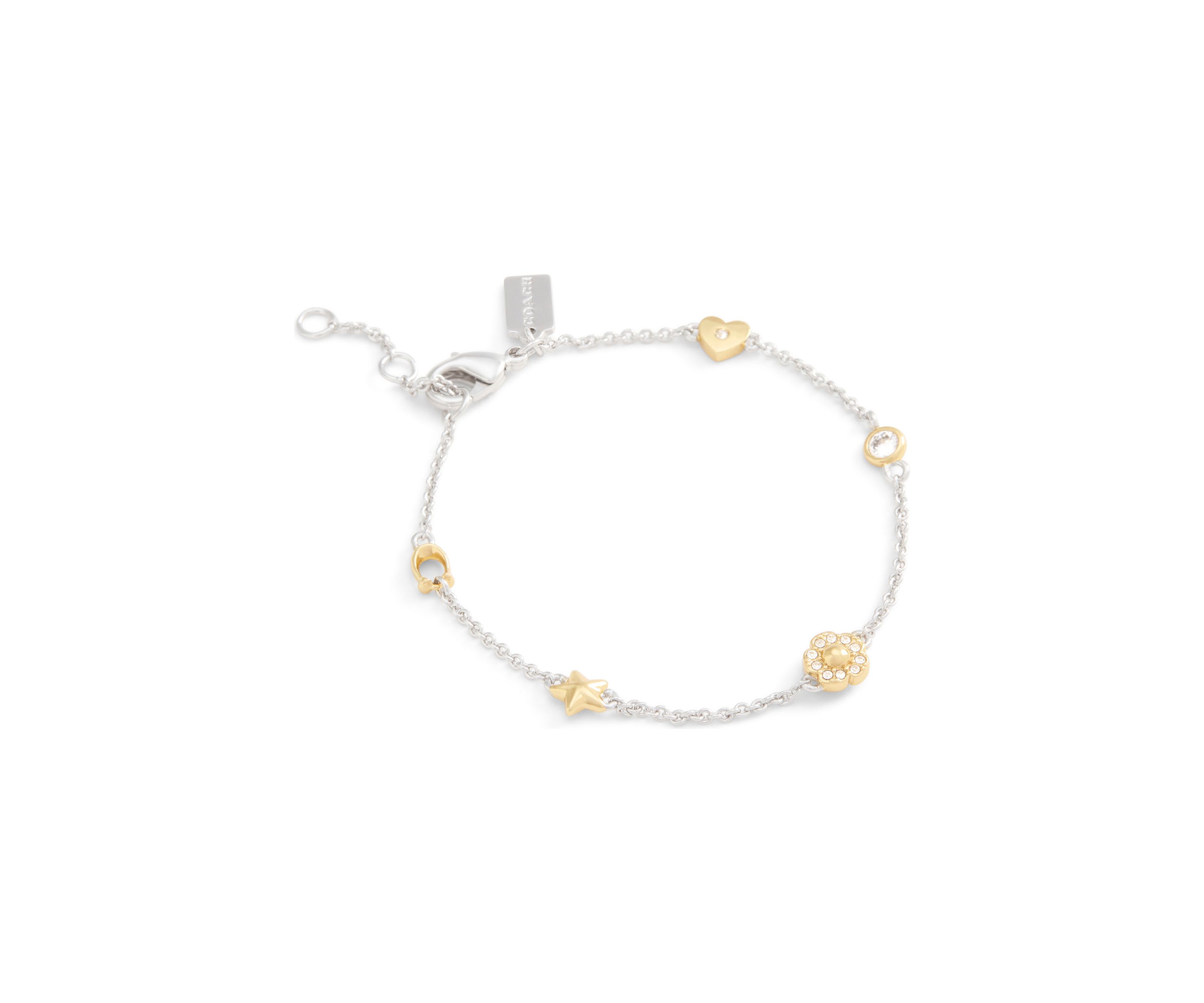 Signature Tea Rose Heart Strand Bracelet