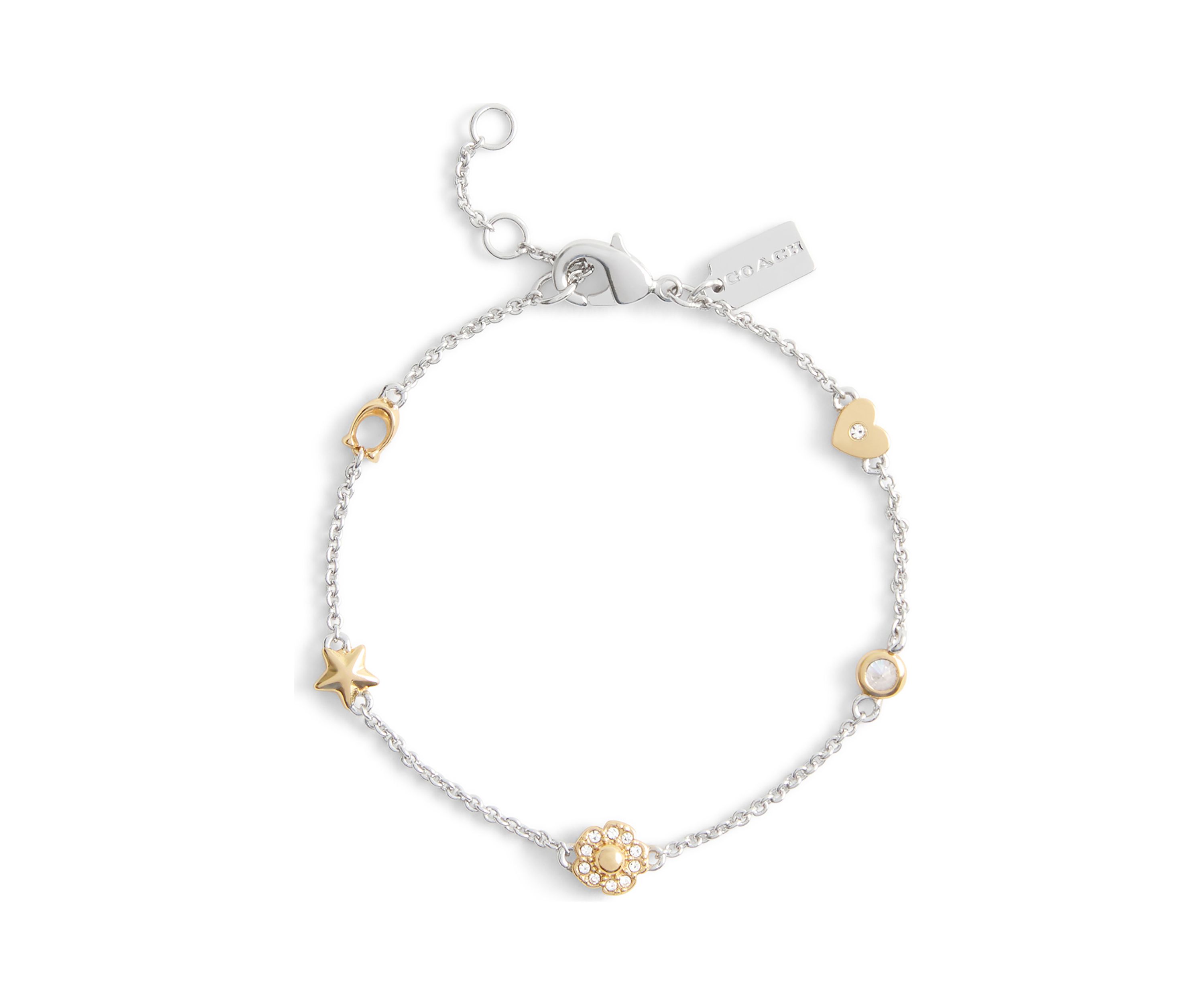 Signature Tea Rose Heart Strand Bracelet