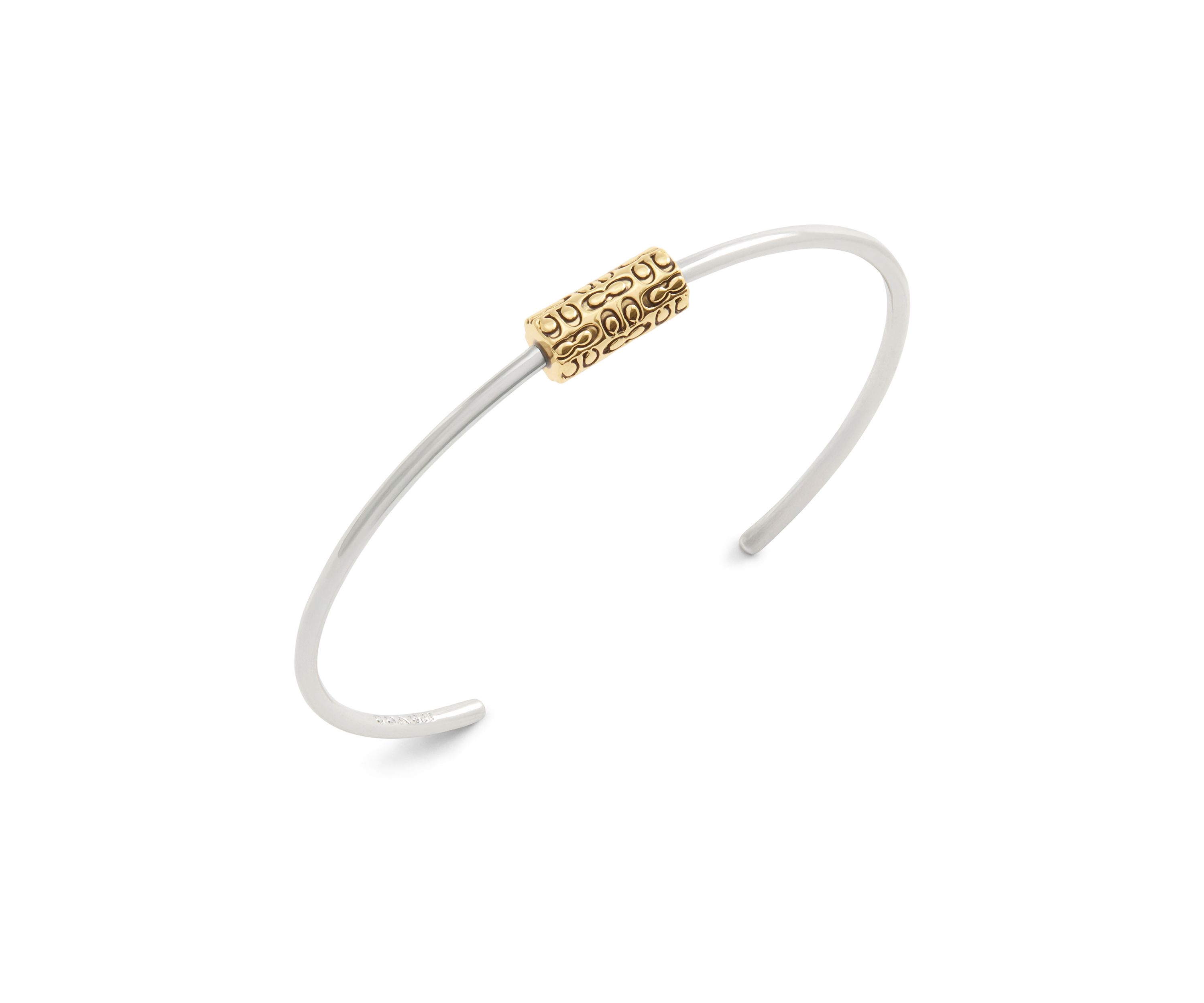 Signature Quilted Tube Cuff Bracelet