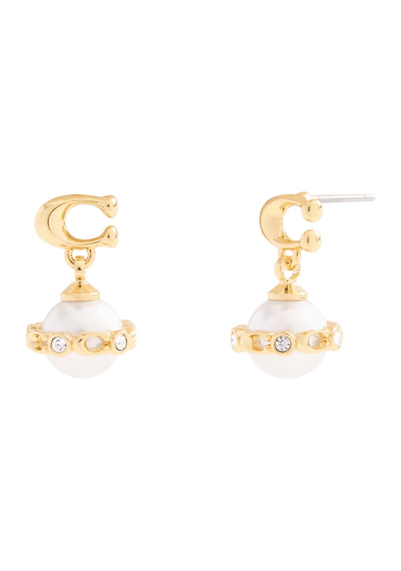 Signature Pearl Orb Drop Earrings