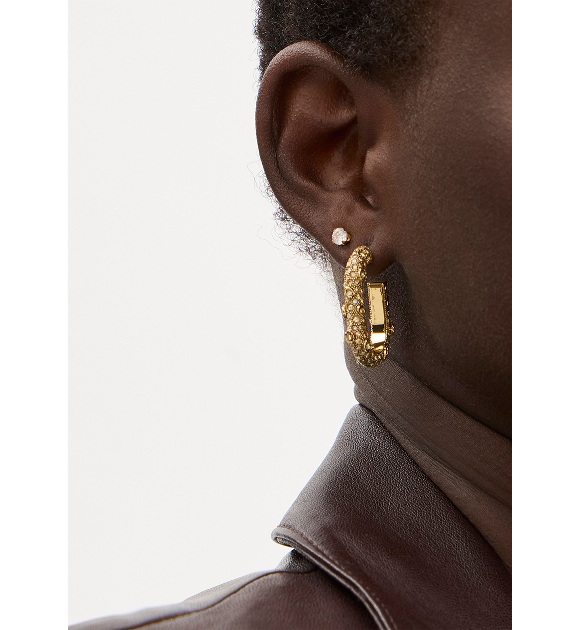 Signature Pavé Floral Hoop Earrings