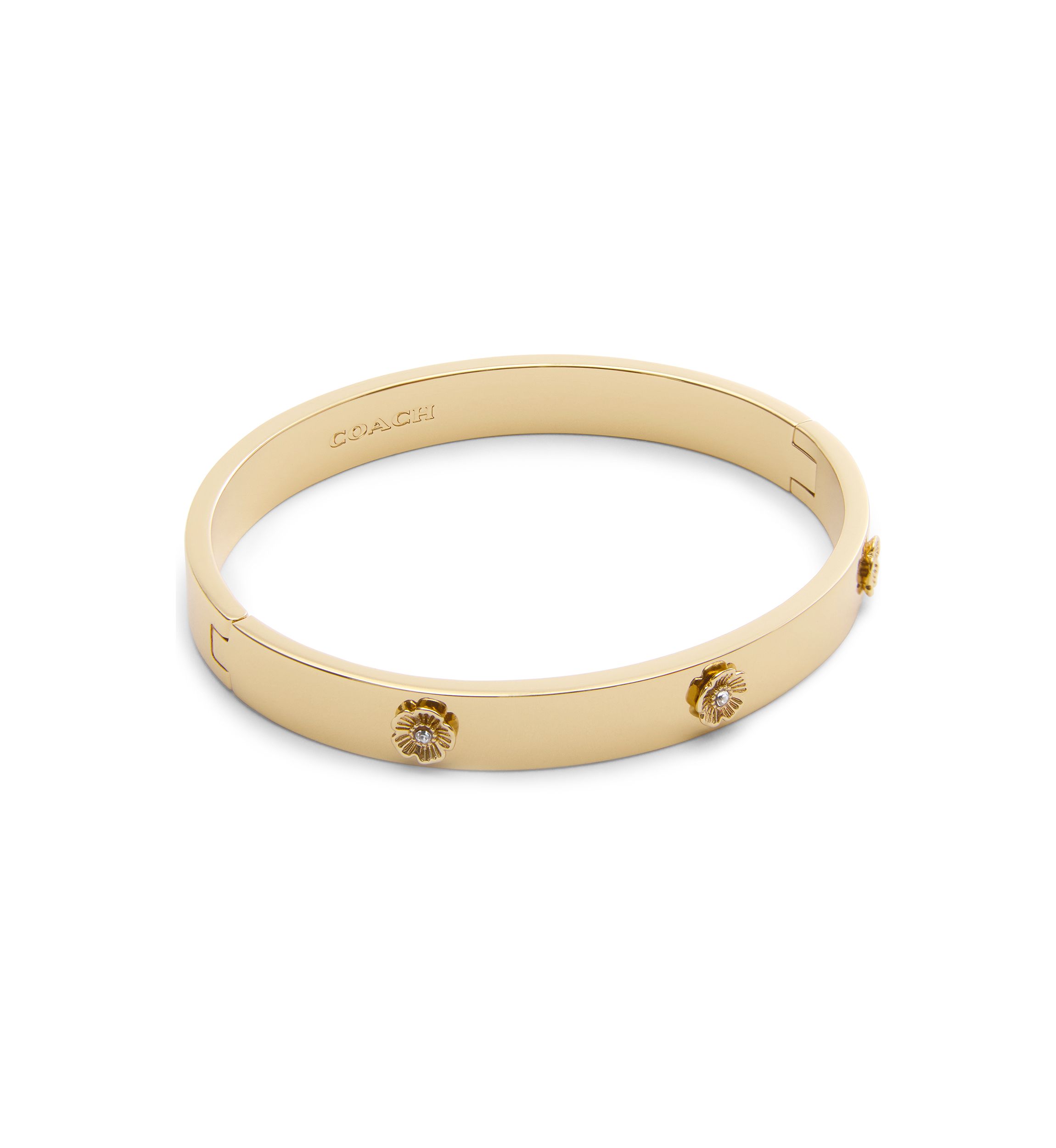 Signature Tea Rose Enamel Bangle Bracelet