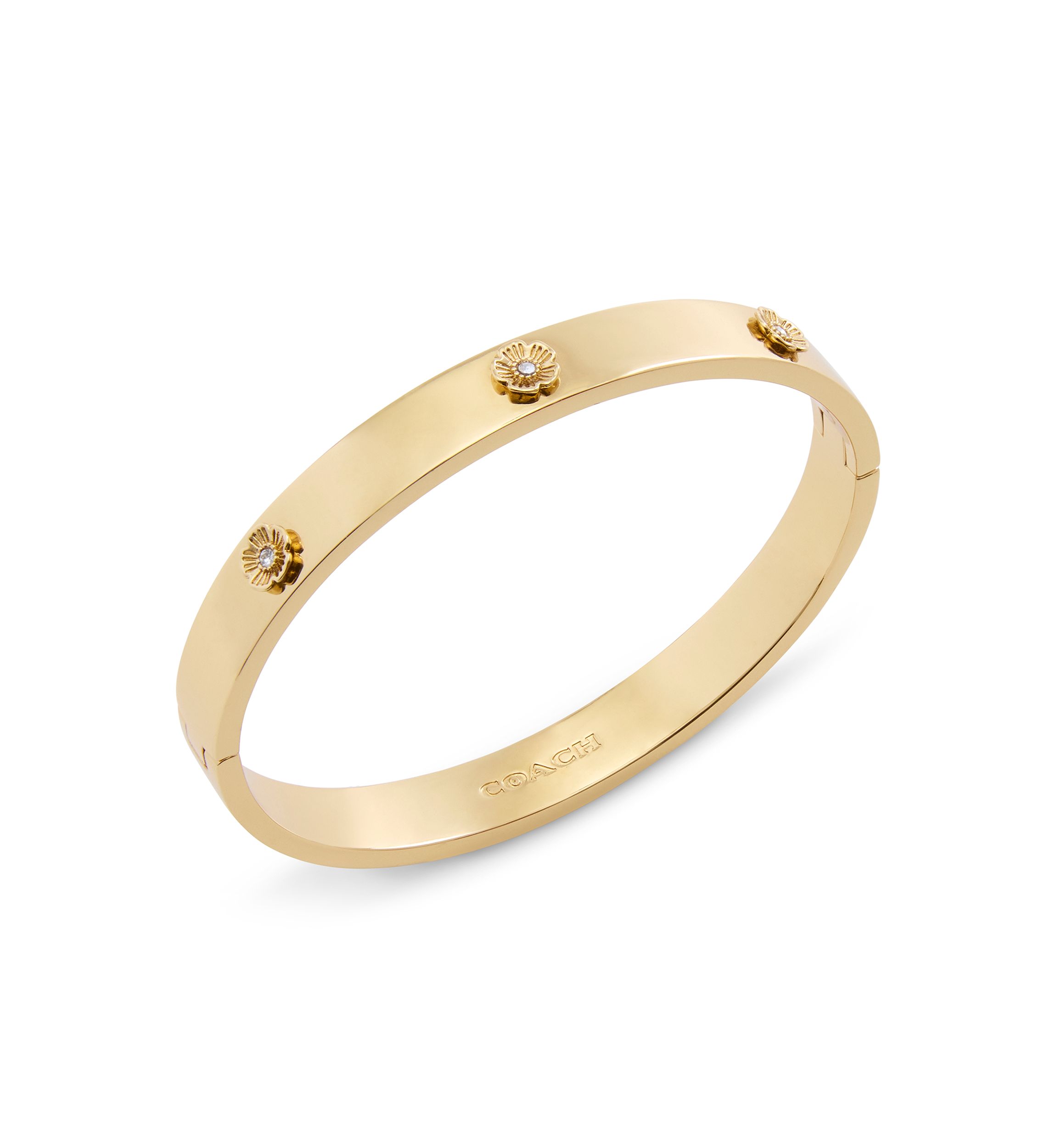 Signature Tea Rose Enamel Bangle Bracelet