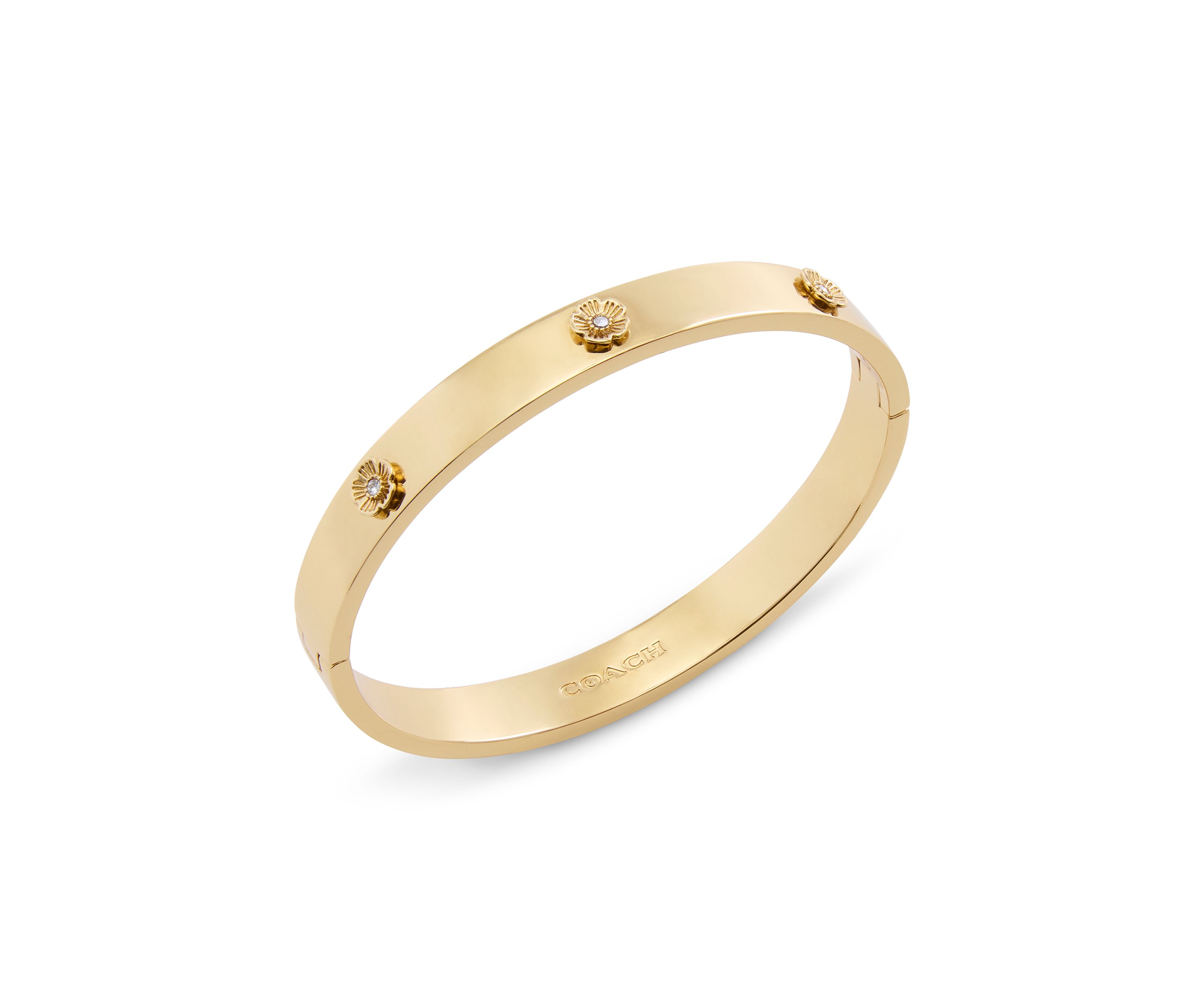 Signature Tea Rose Enamel Bangle Bracelet