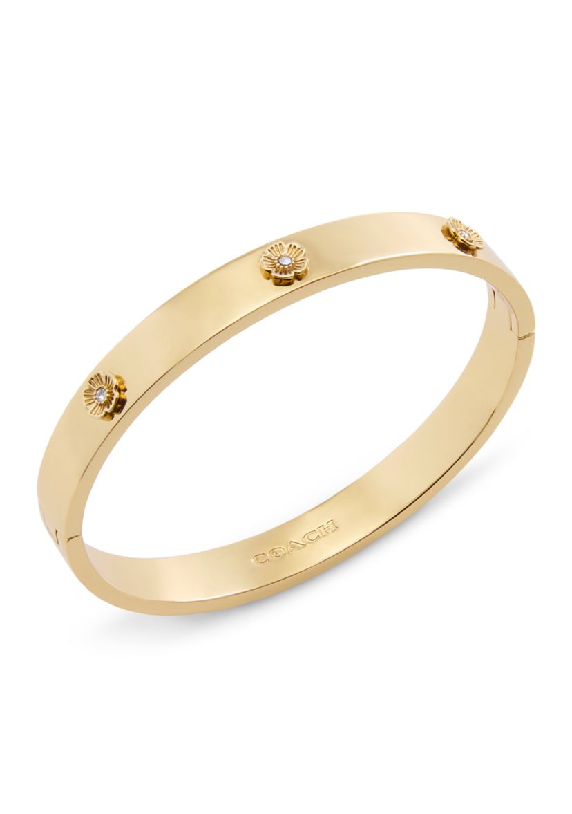 Signature Tea Rose Enamel Bangle Bracelet