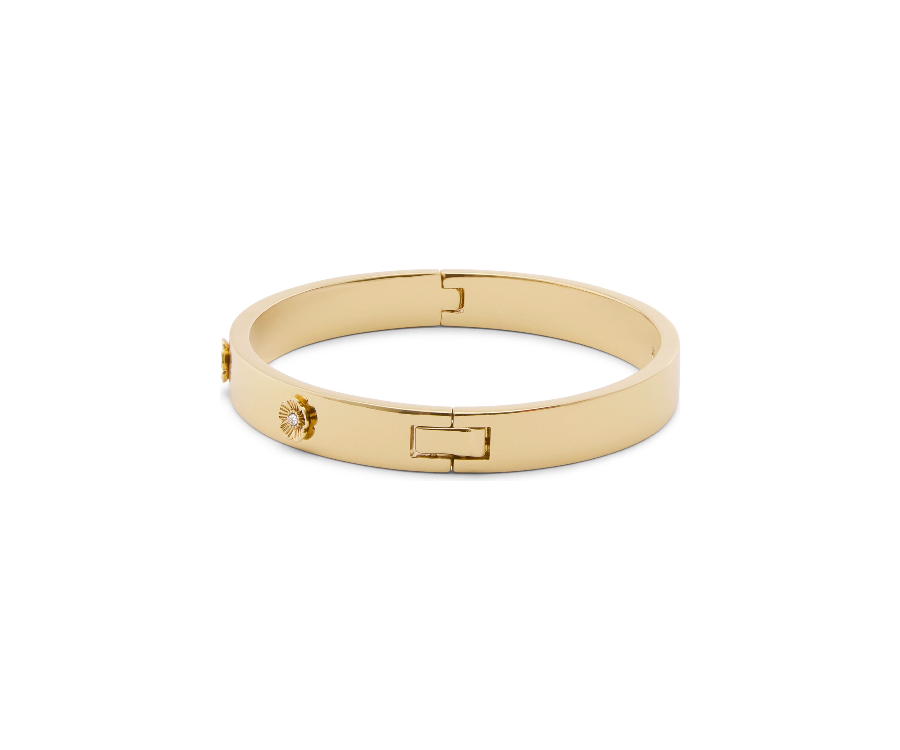 Signature Tea Rose Enamel Bangle Bracelet
