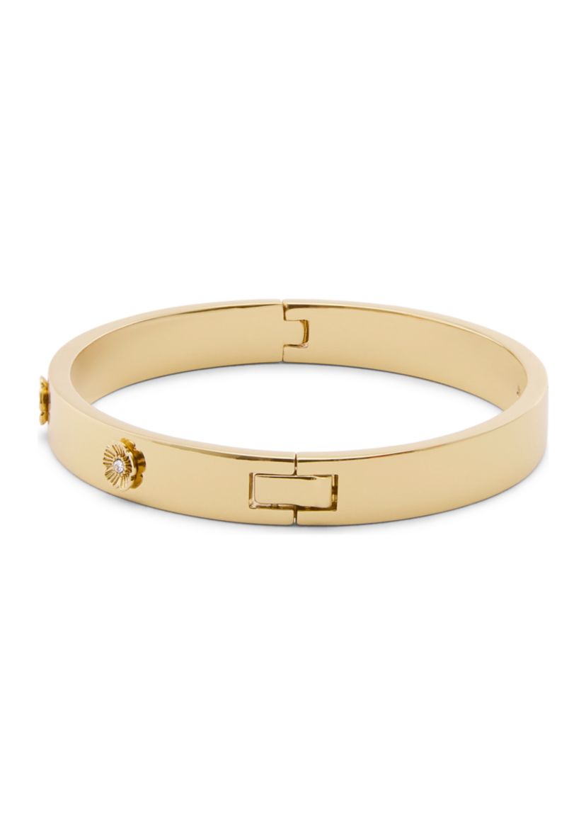 Signature Tea Rose Enamel Bangle Bracelet