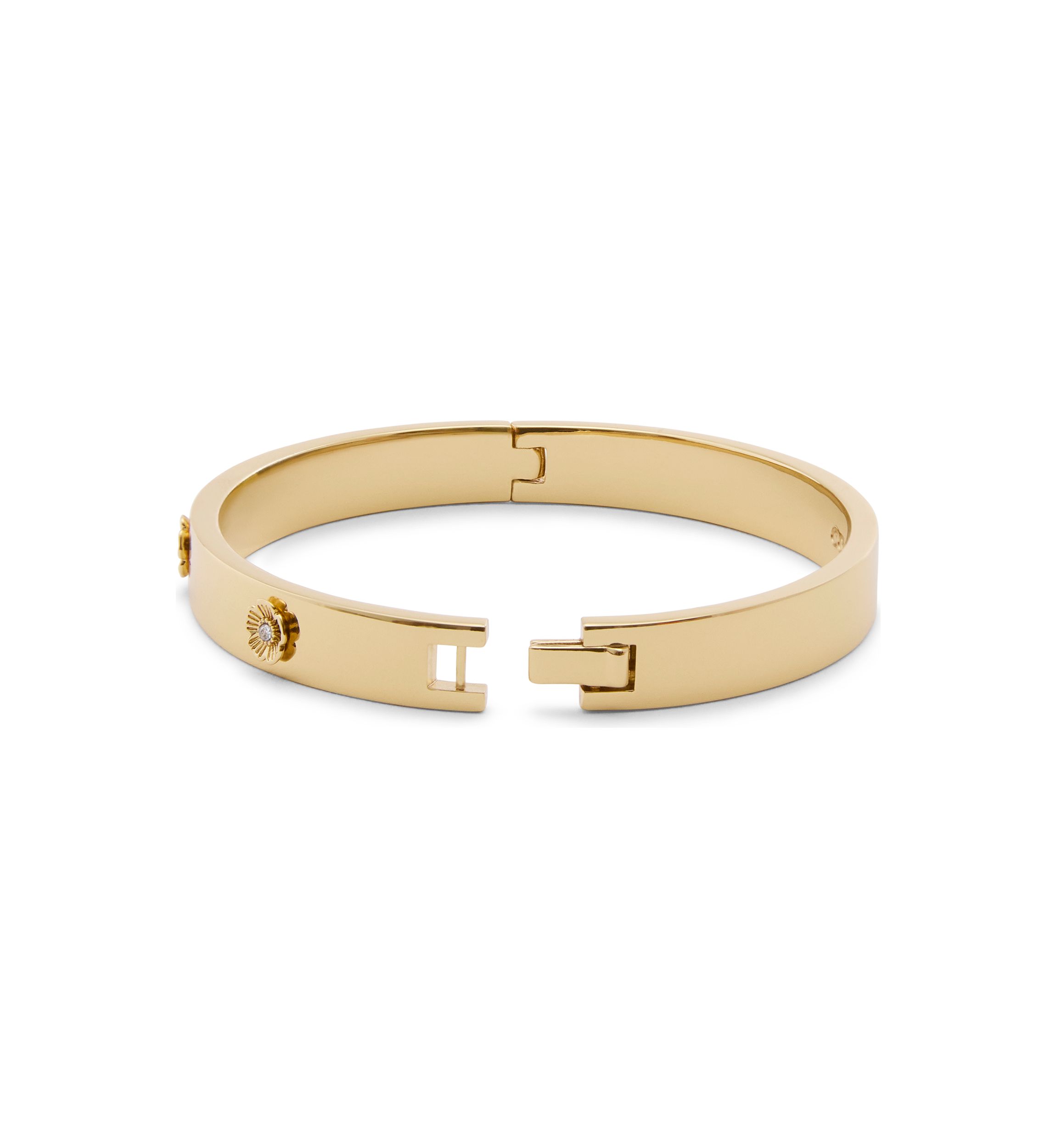 Signature Tea Rose Enamel Bangle Bracelet