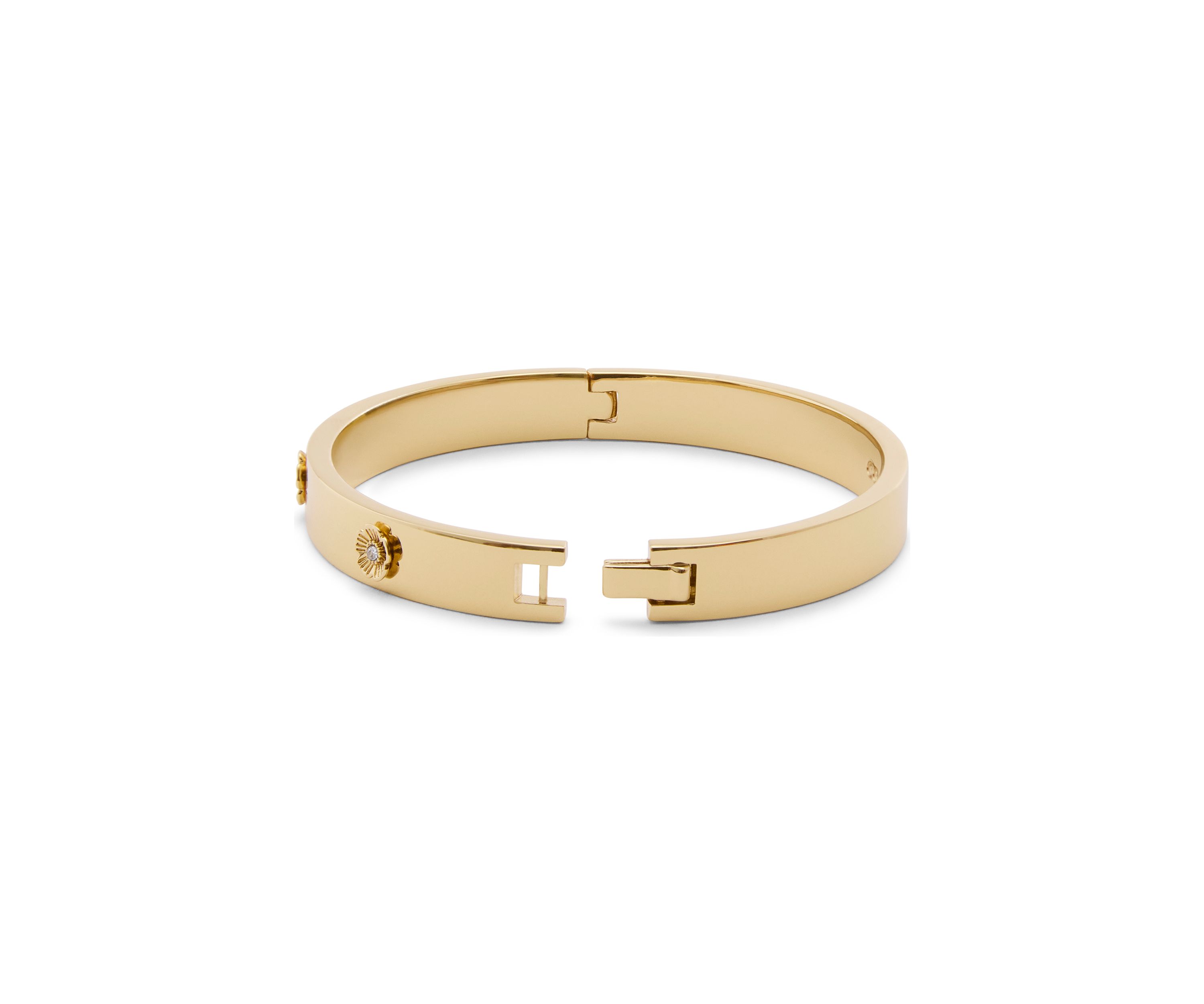 Signature Tea Rose Enamel Bangle Bracelet