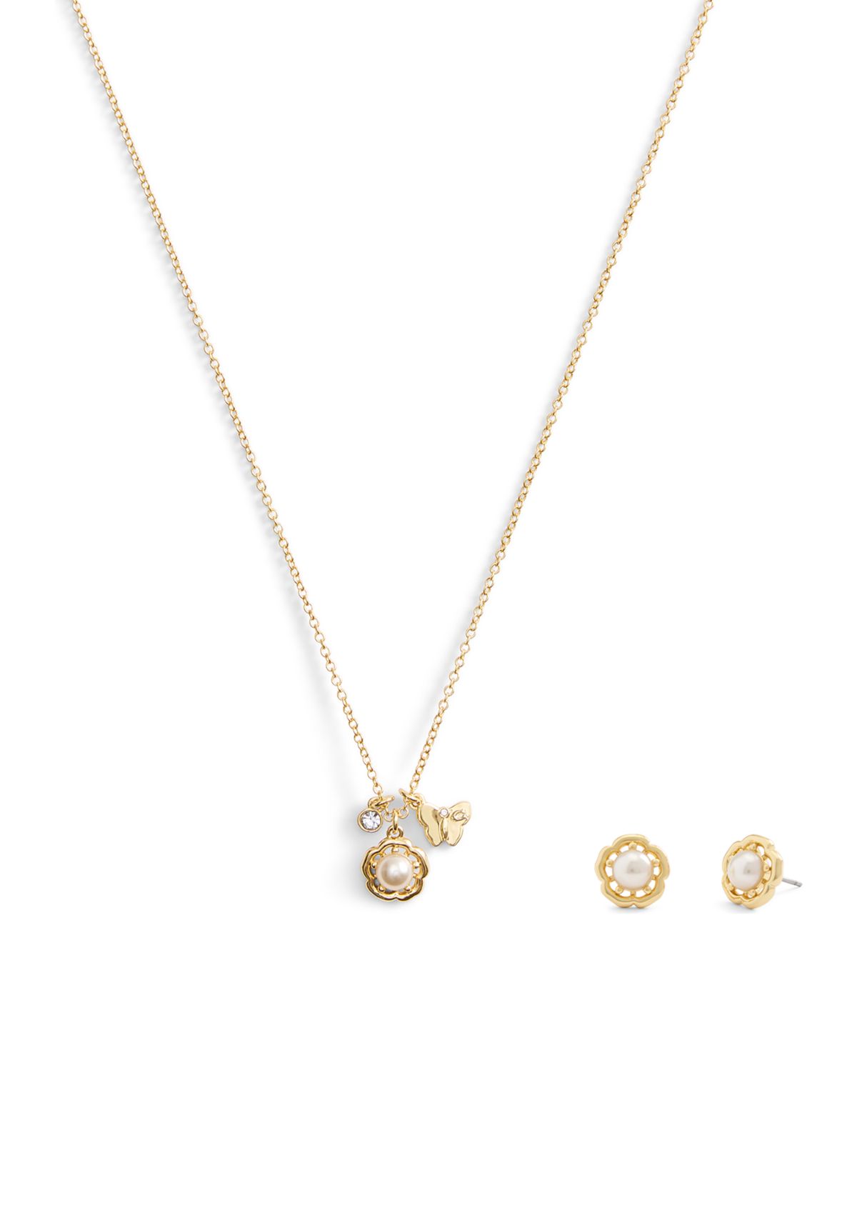 Signature Pearl Tea Rose Jewelry Set