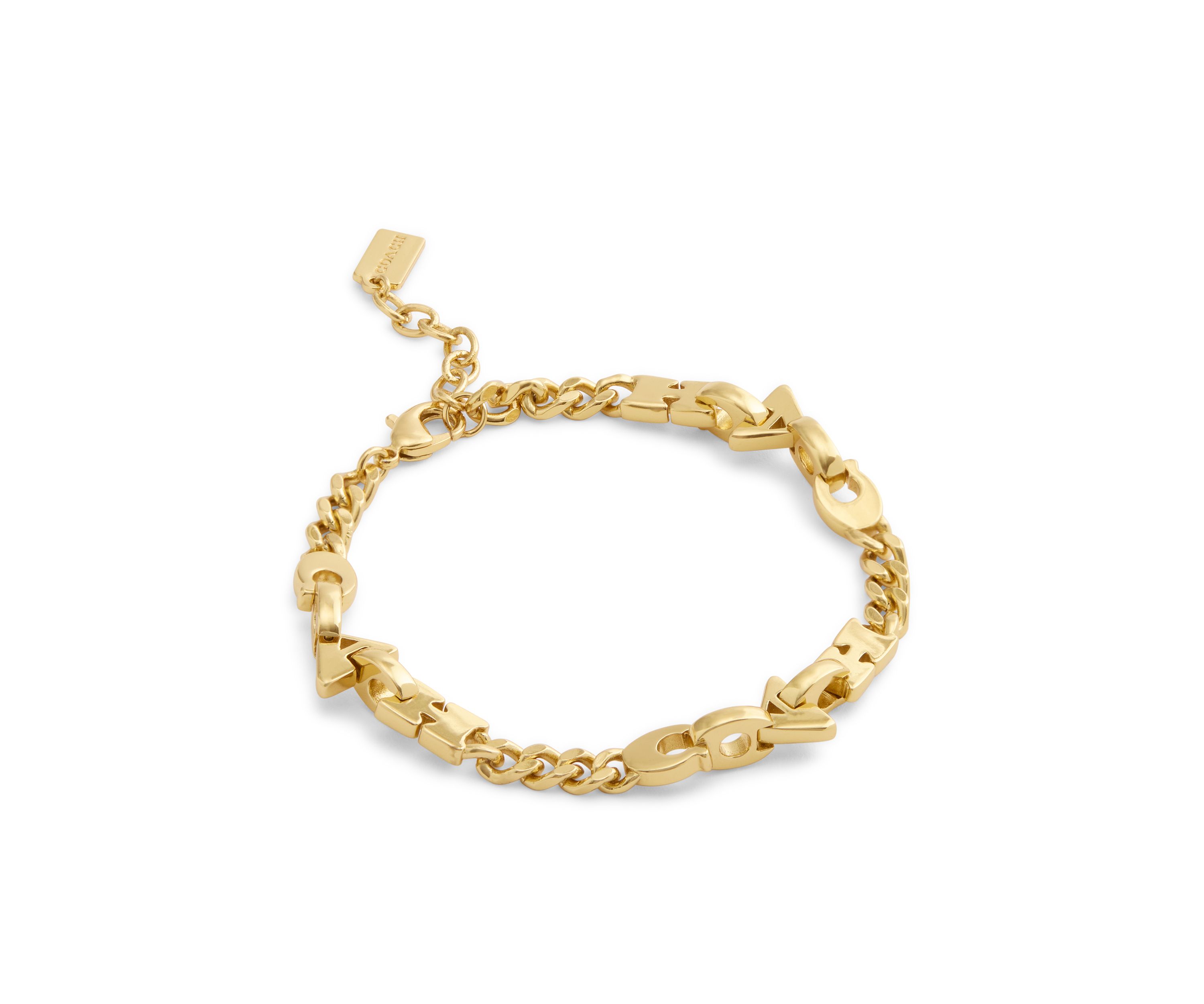 Jumbled Signature Logo Link Bracelet