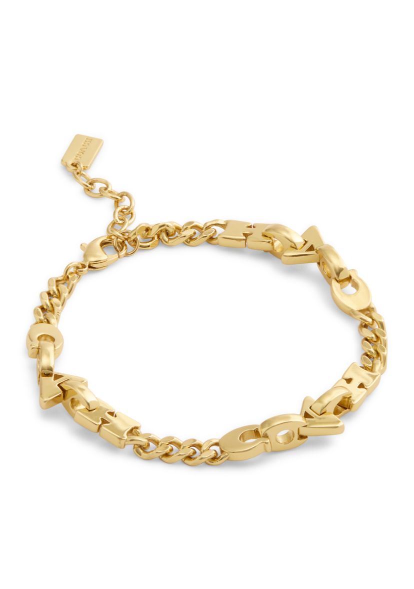Jumbled Signature Logo Link Bracelet