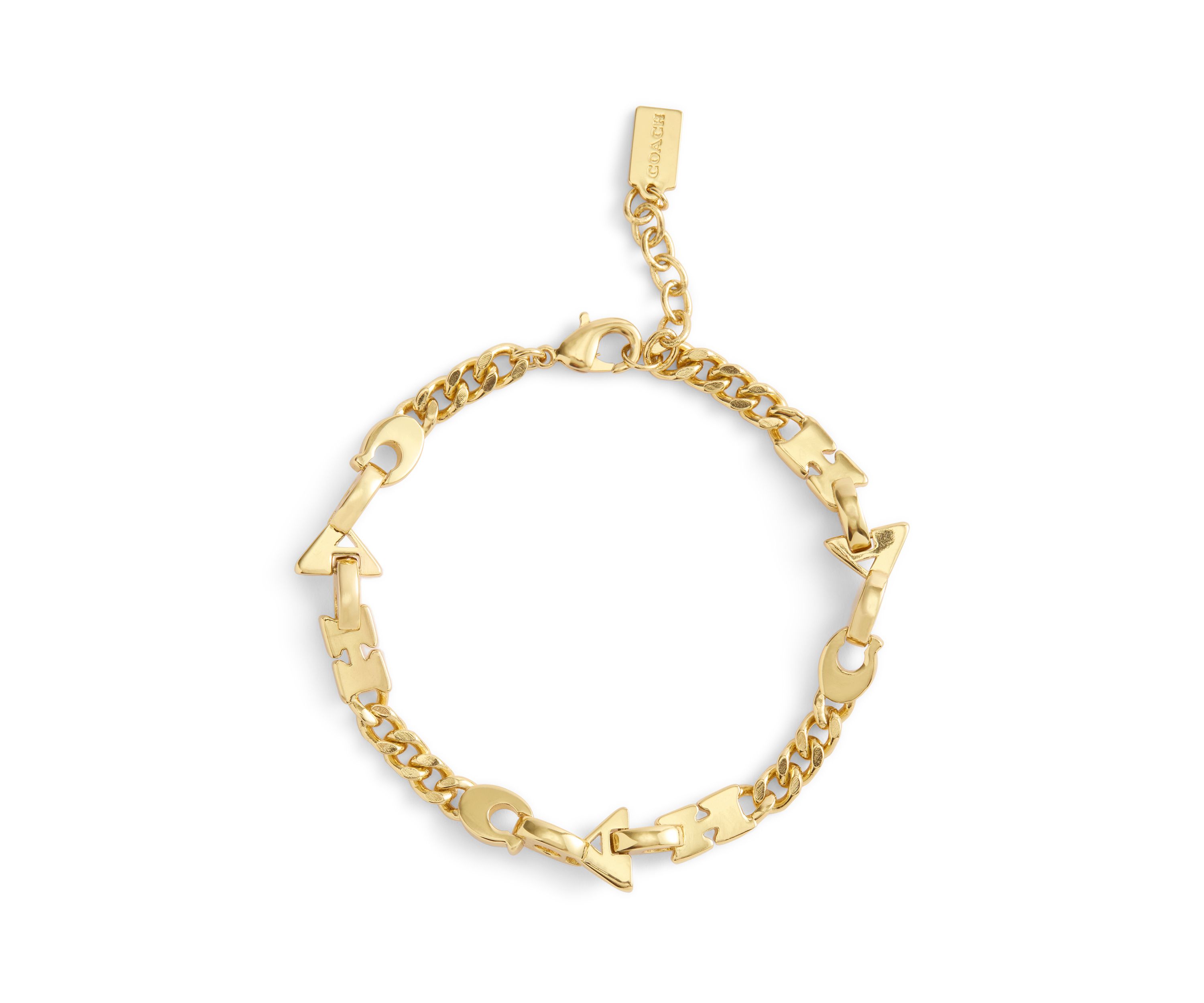 Jumbled Signature Logo Link Bracelet