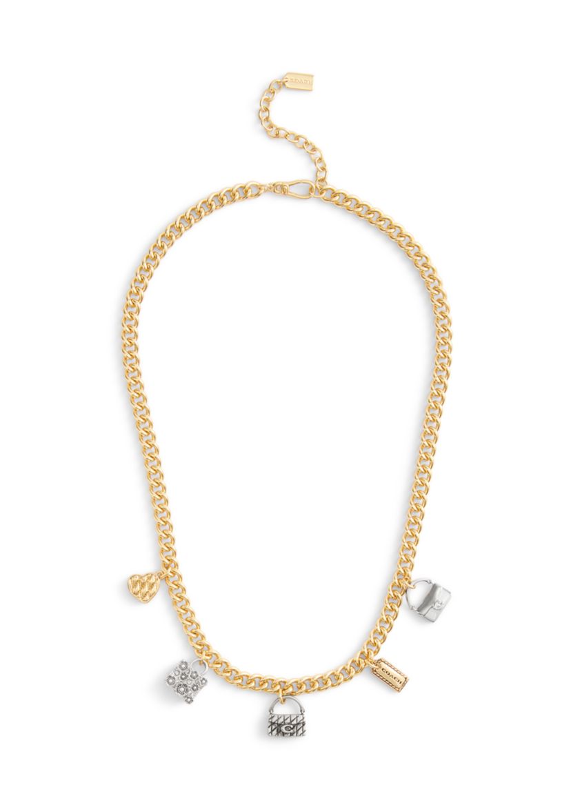 Signature Handbag Charm Bib Necklace