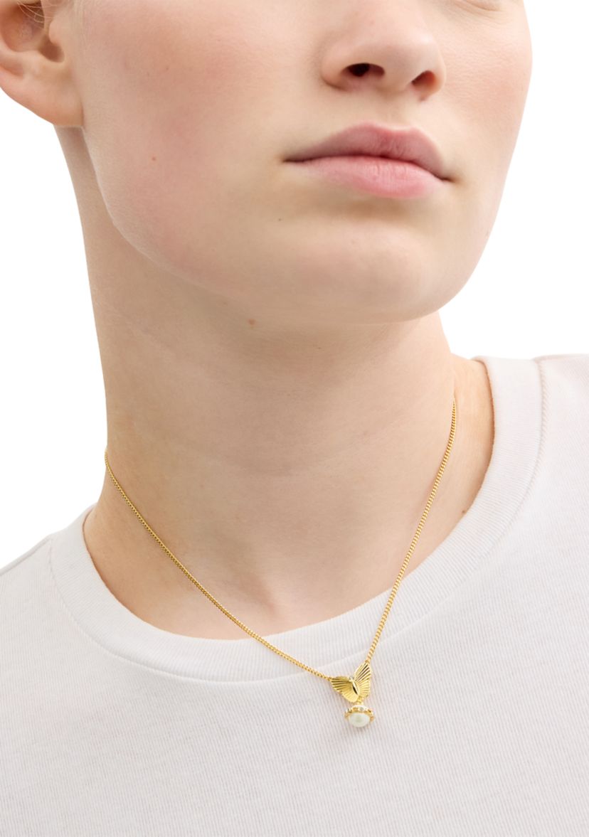 Signature Heritage Butterfly Pearl Pendant Necklace