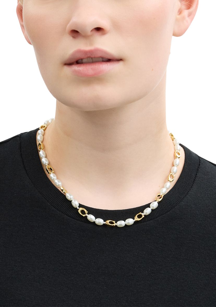 Signature Heritage Pearl Collar Necklace