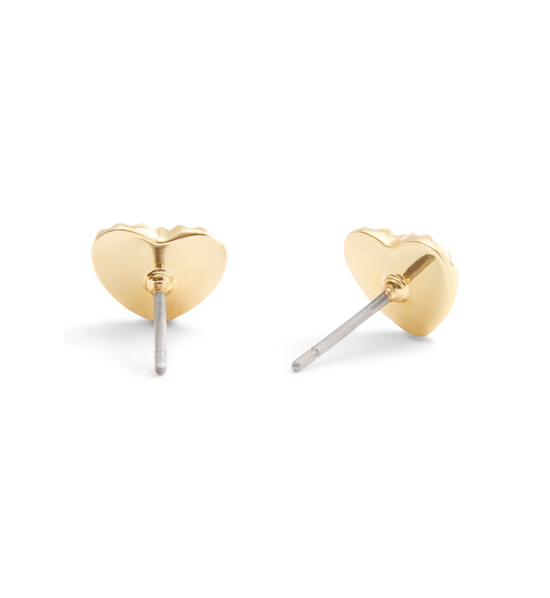 Signature Textured Heart Stud Earrings
