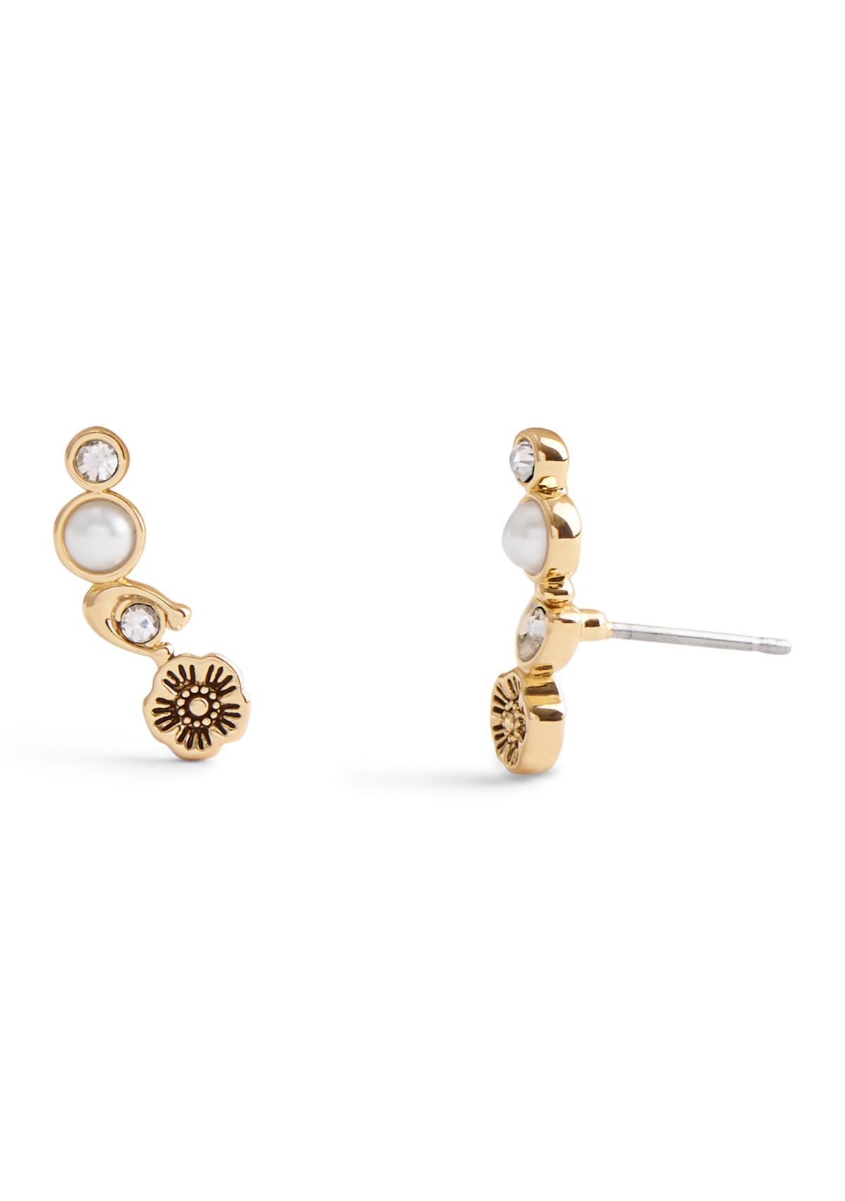 Signature Heritage Pearl Crawler Earrings