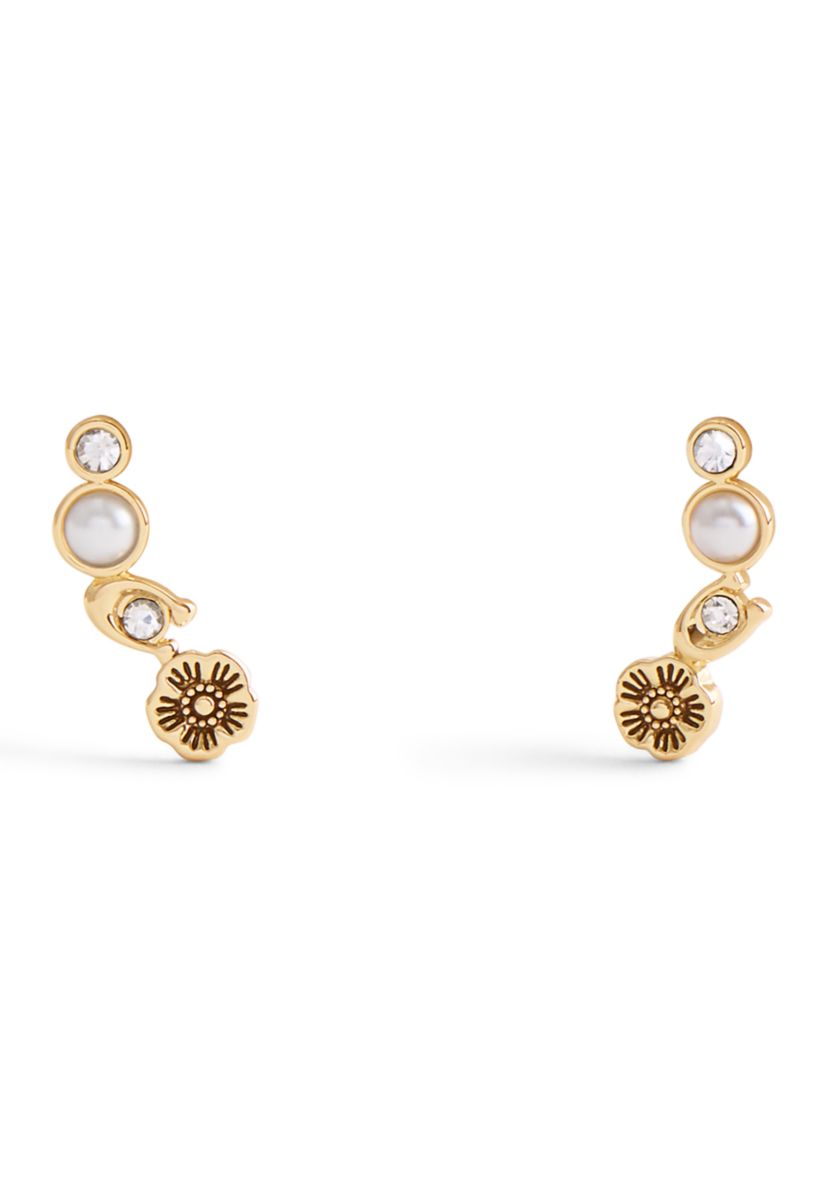 Signature Heritage Pearl Crawler Earrings
