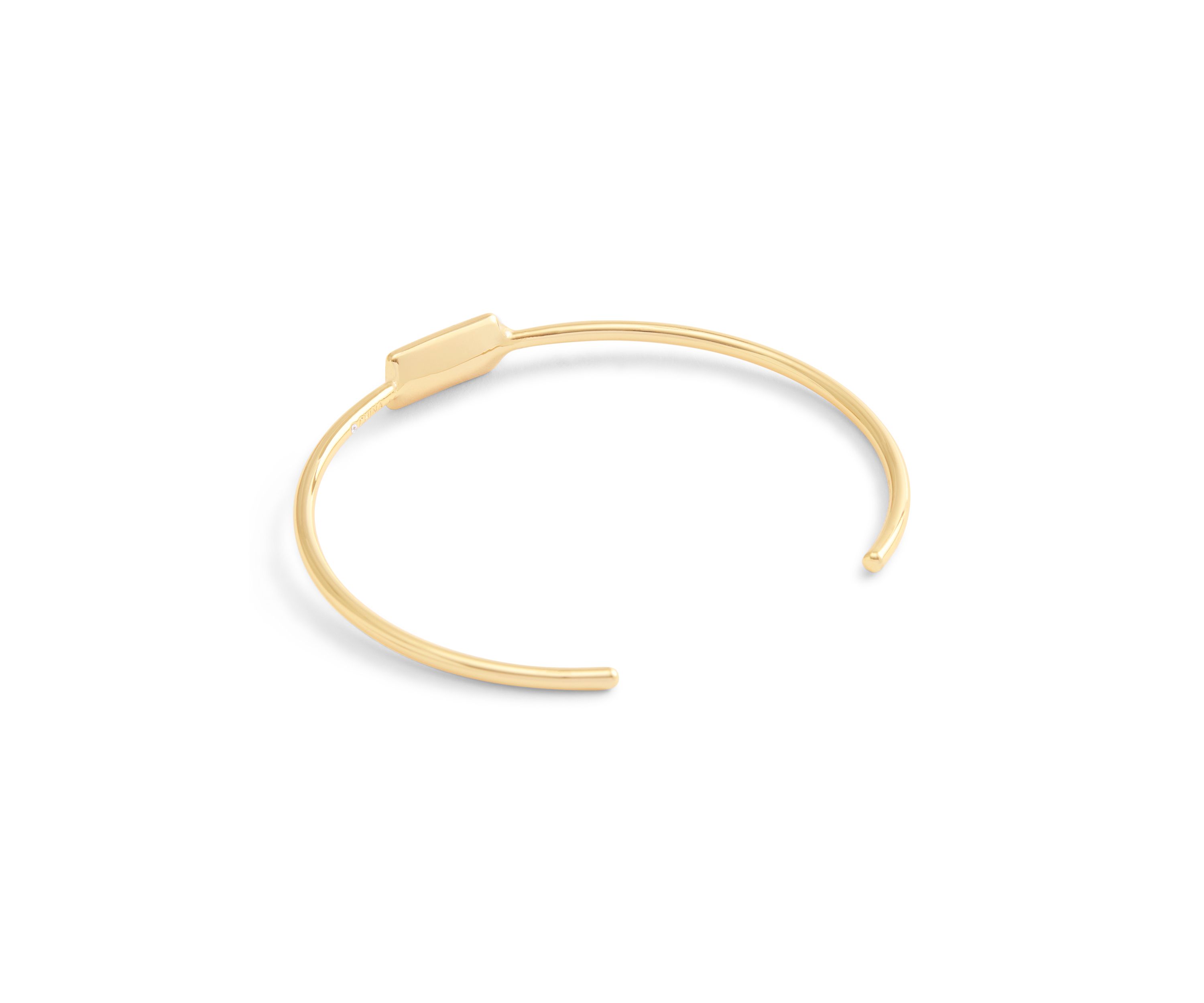 Signature Hangtag Thin Cuff Bracelet