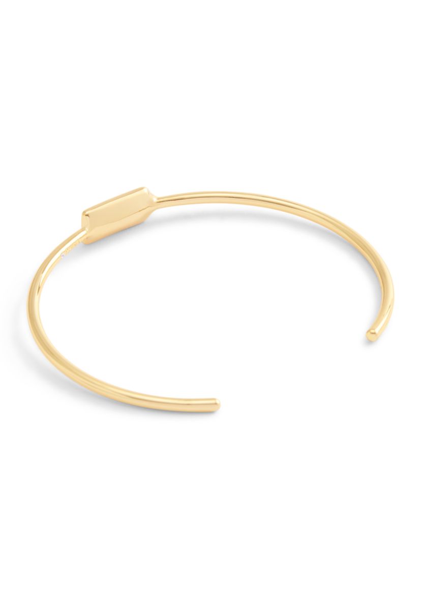 Signature Hangtag Thin Cuff Bracelet