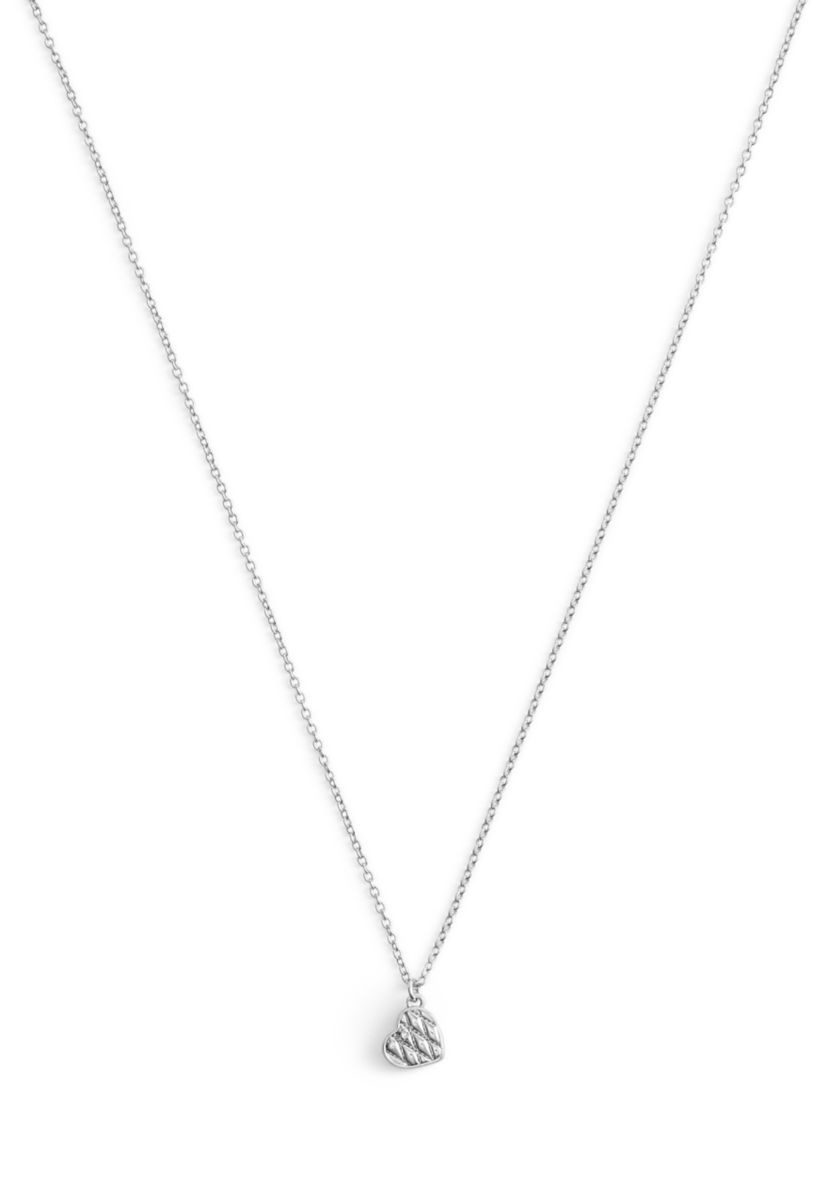 Signature Quilted Heart Pendant Necklace