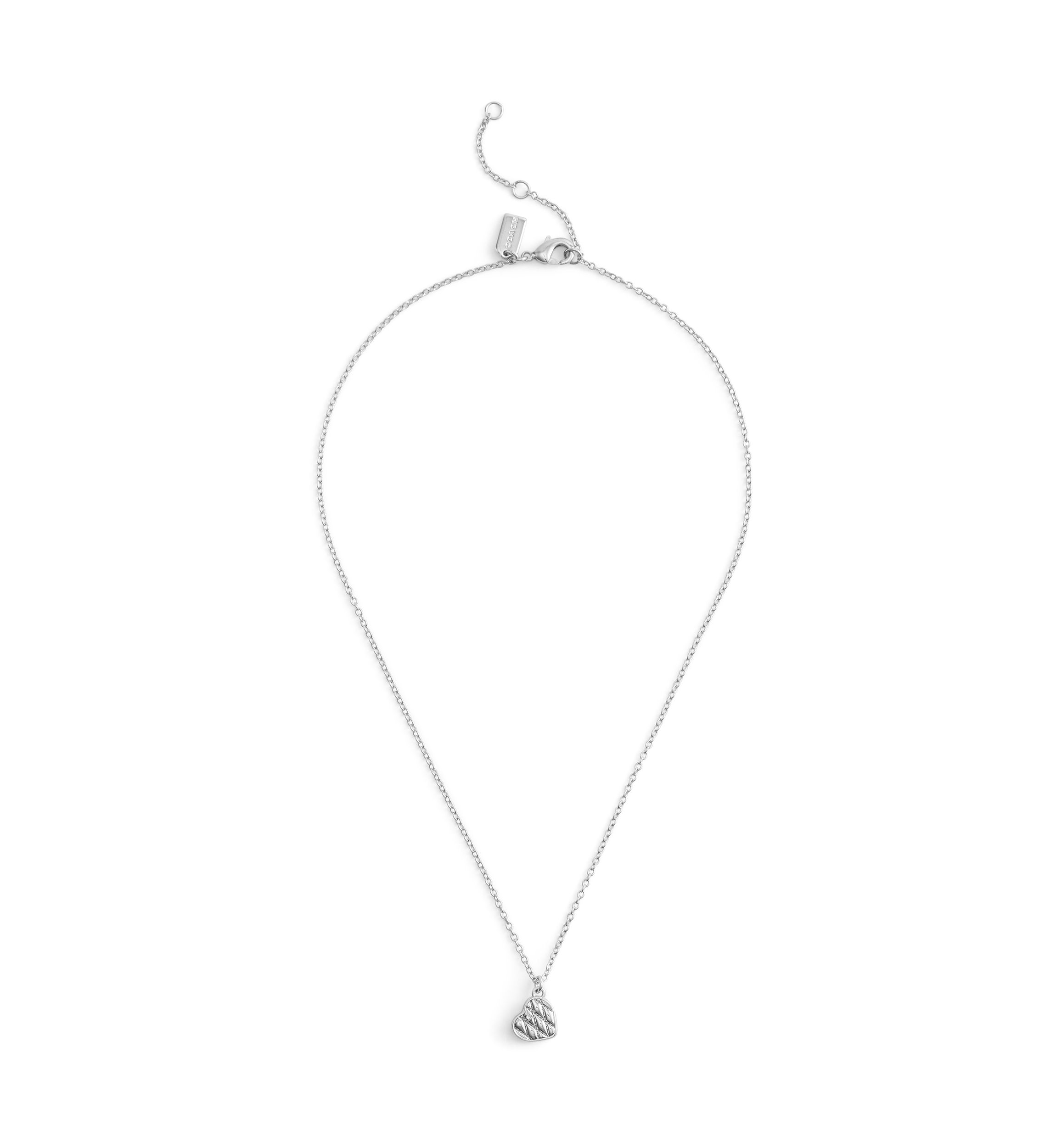 Signature Quilted Heart Pendant Necklace