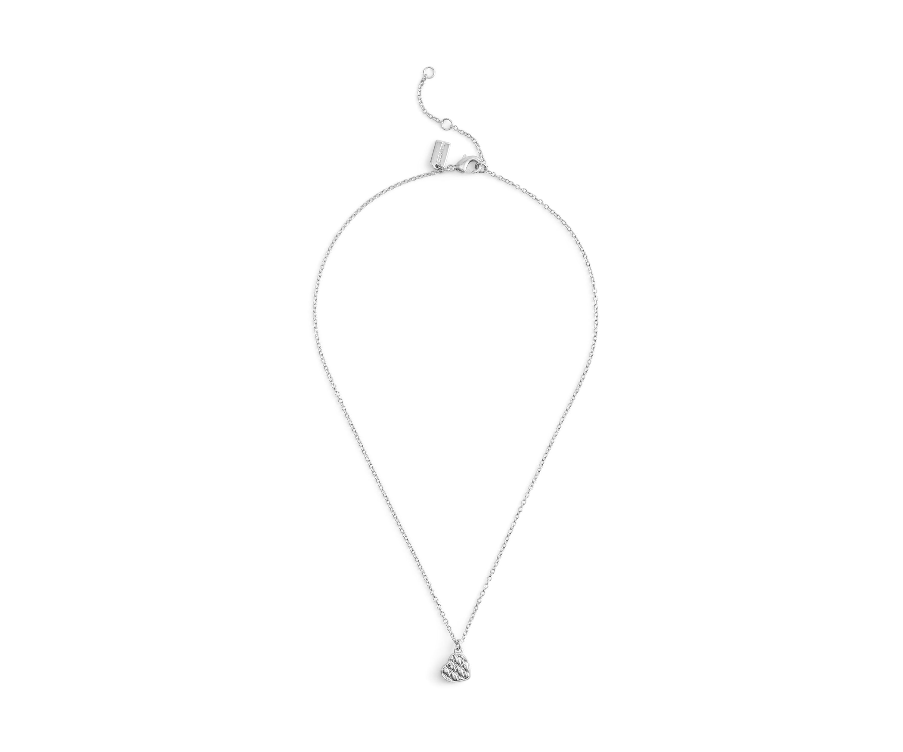 Signature Quilted Heart Pendant Necklace