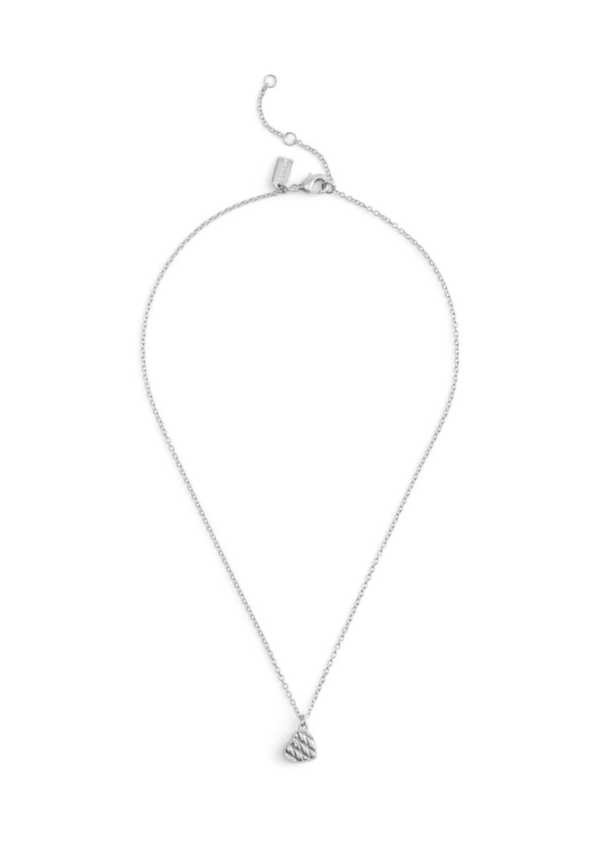 Signature Quilted Heart Pendant Necklace